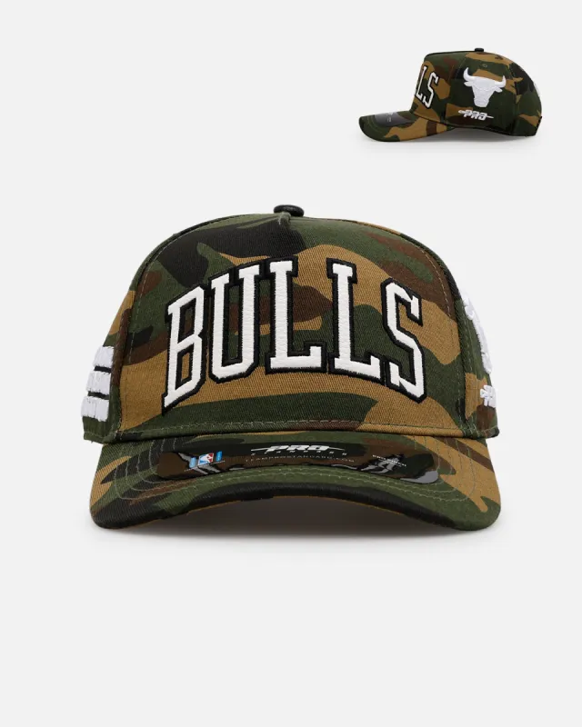 Pro Standard Chicago Bulls 'Woodland Camo' Pro Pinch Snapback Camo sold by Culture Kings