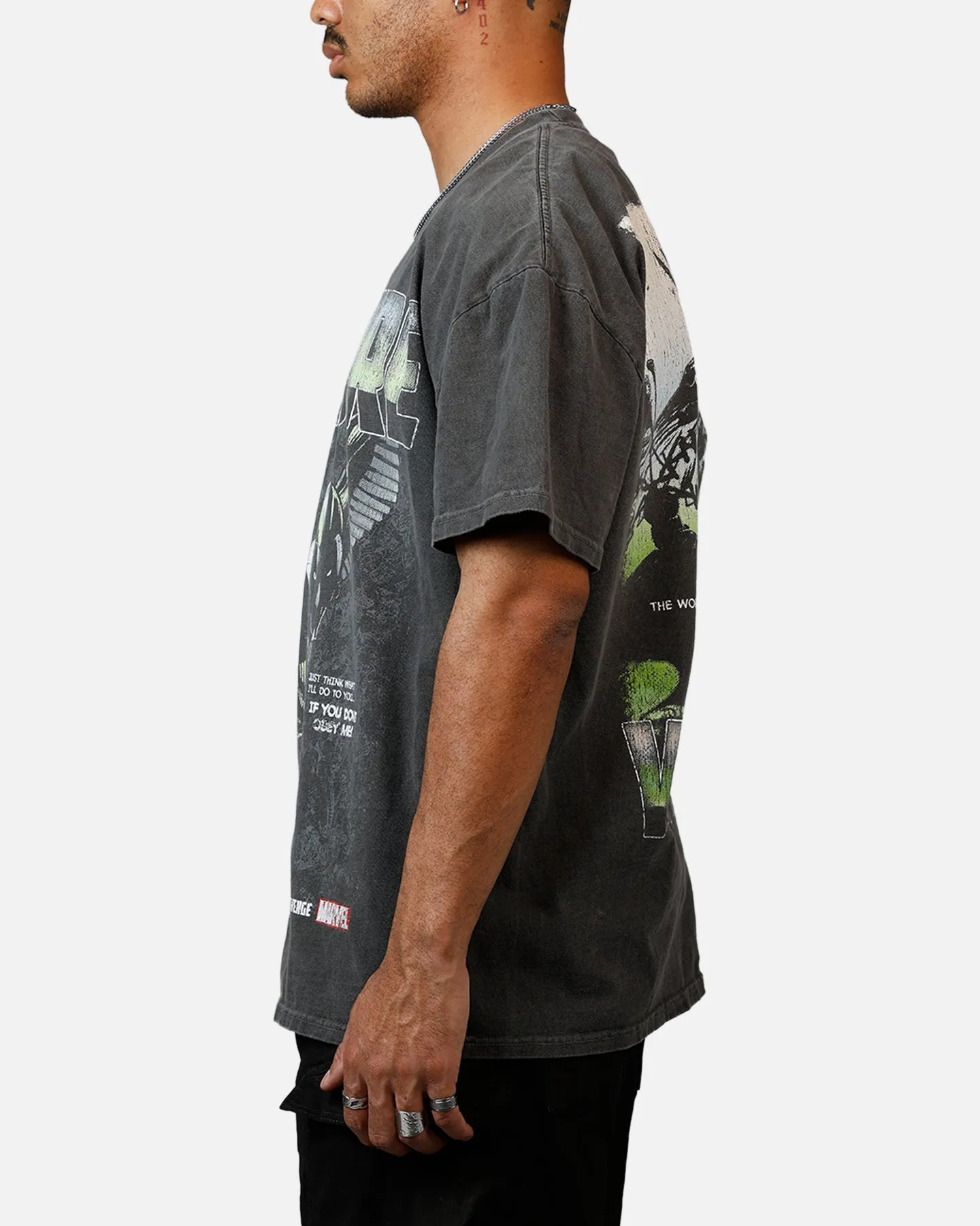 Goat Crew Marvel Sinister Six Vulture Heavyweight T-Shirt Black Wash sold by Culture Kings product image thumbnail 5