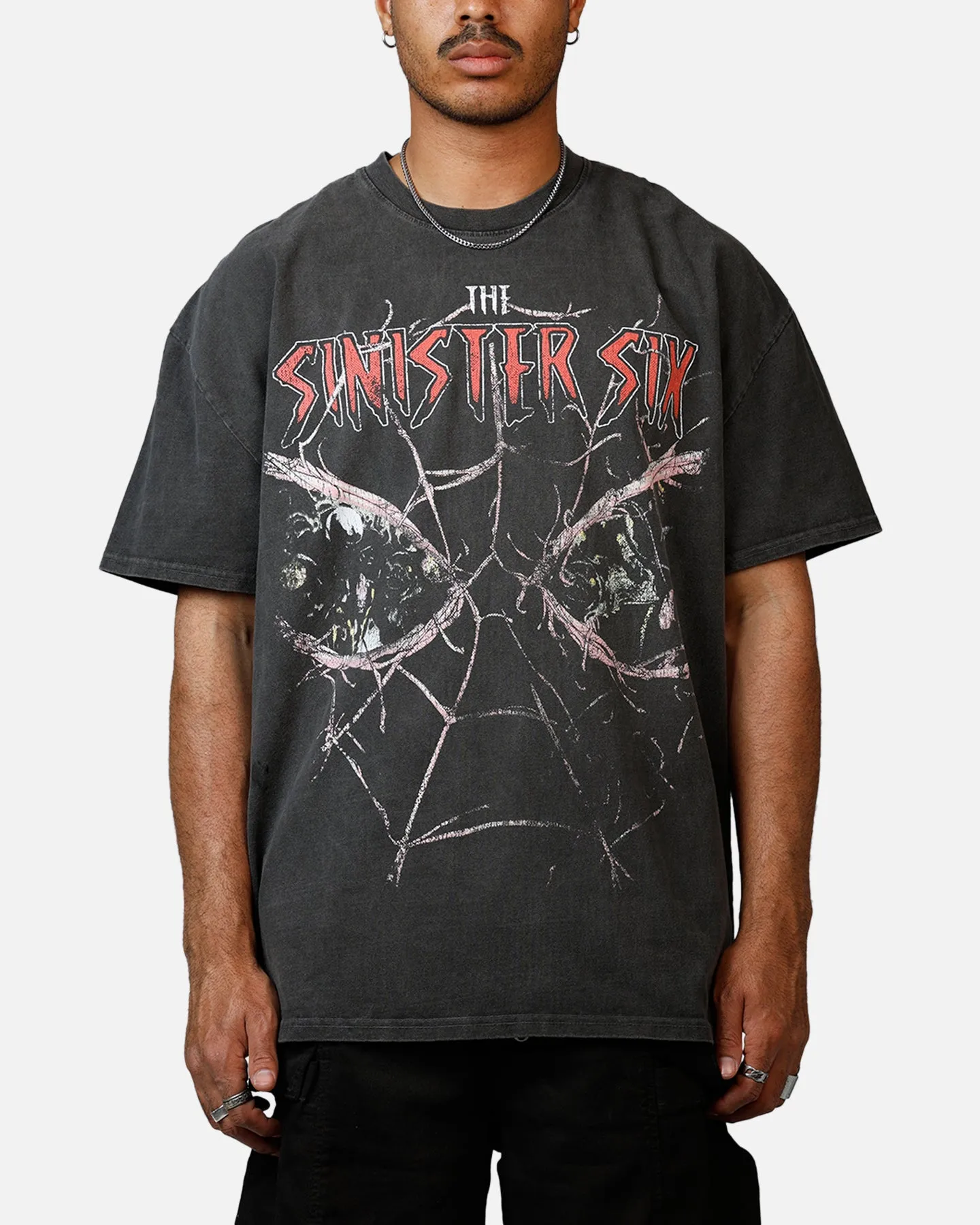 Goat Crew Marvel Sinister Six Through The Eyes Heavyweight T-Shirt Black Wash sold by Culture Kings
