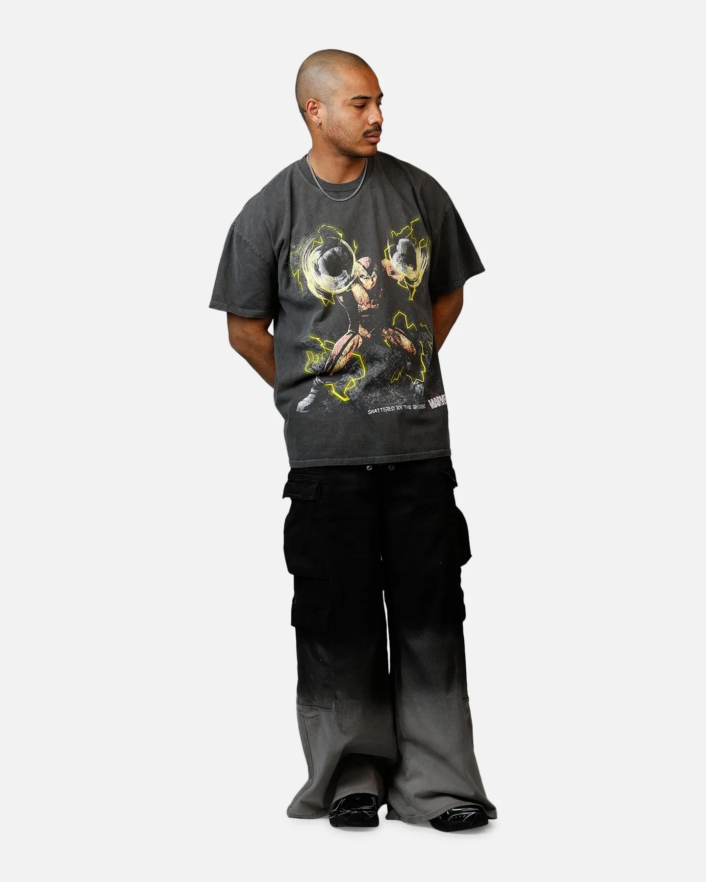 Goat Crew Marvel Sinister Six Shocker Heavyweight T-Shirt Black Wash sold by Culture Kings product image thumbnail 3