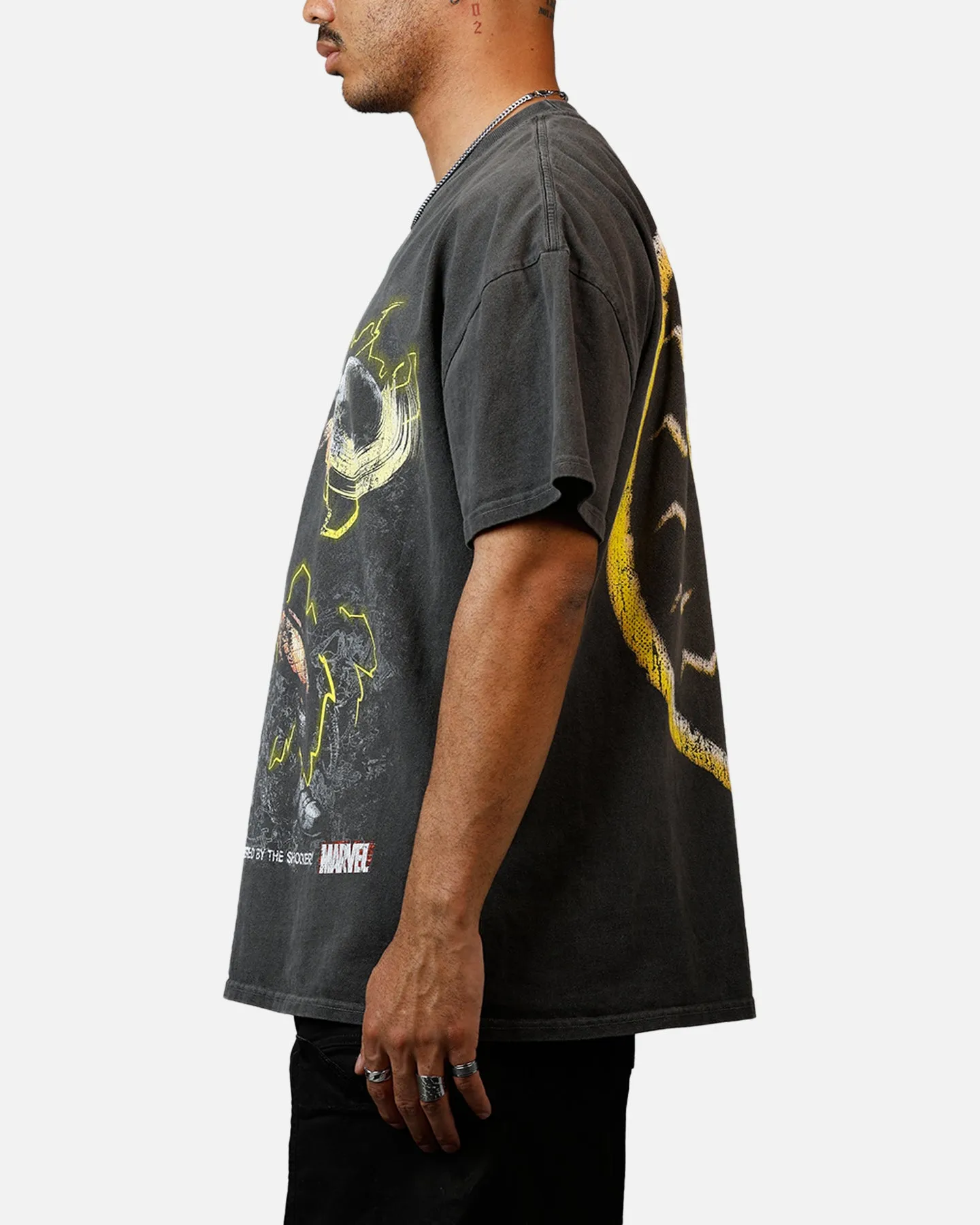 Goat Crew Marvel Sinister Six Shocker Heavyweight T-Shirt Black Wash sold by Culture Kings product image thumbnail 5