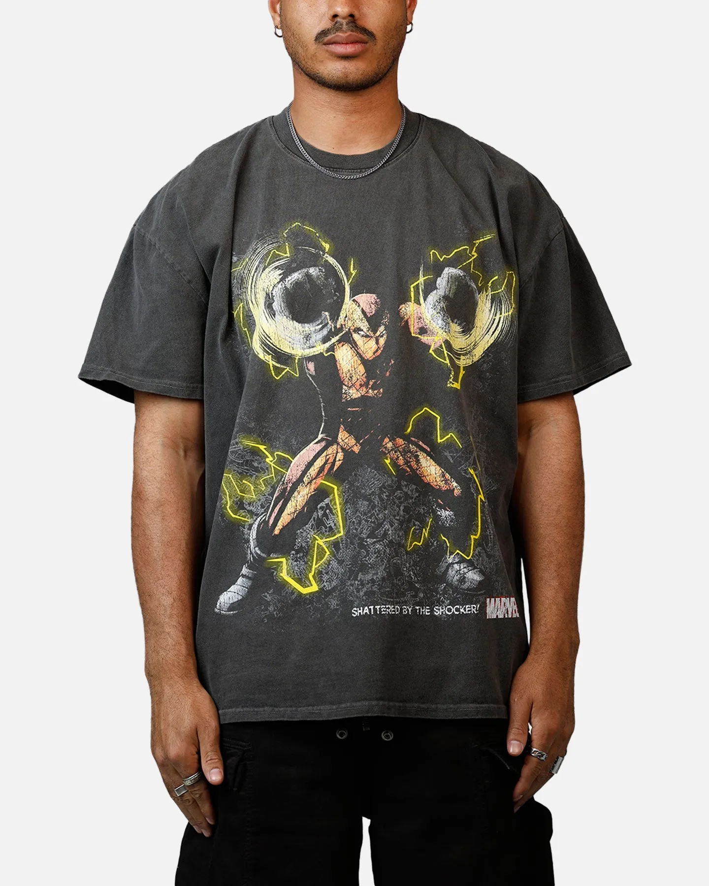 Goat Crew Marvel Sinister Six Shocker Heavyweight T-Shirt Black Wash sold by Culture Kings