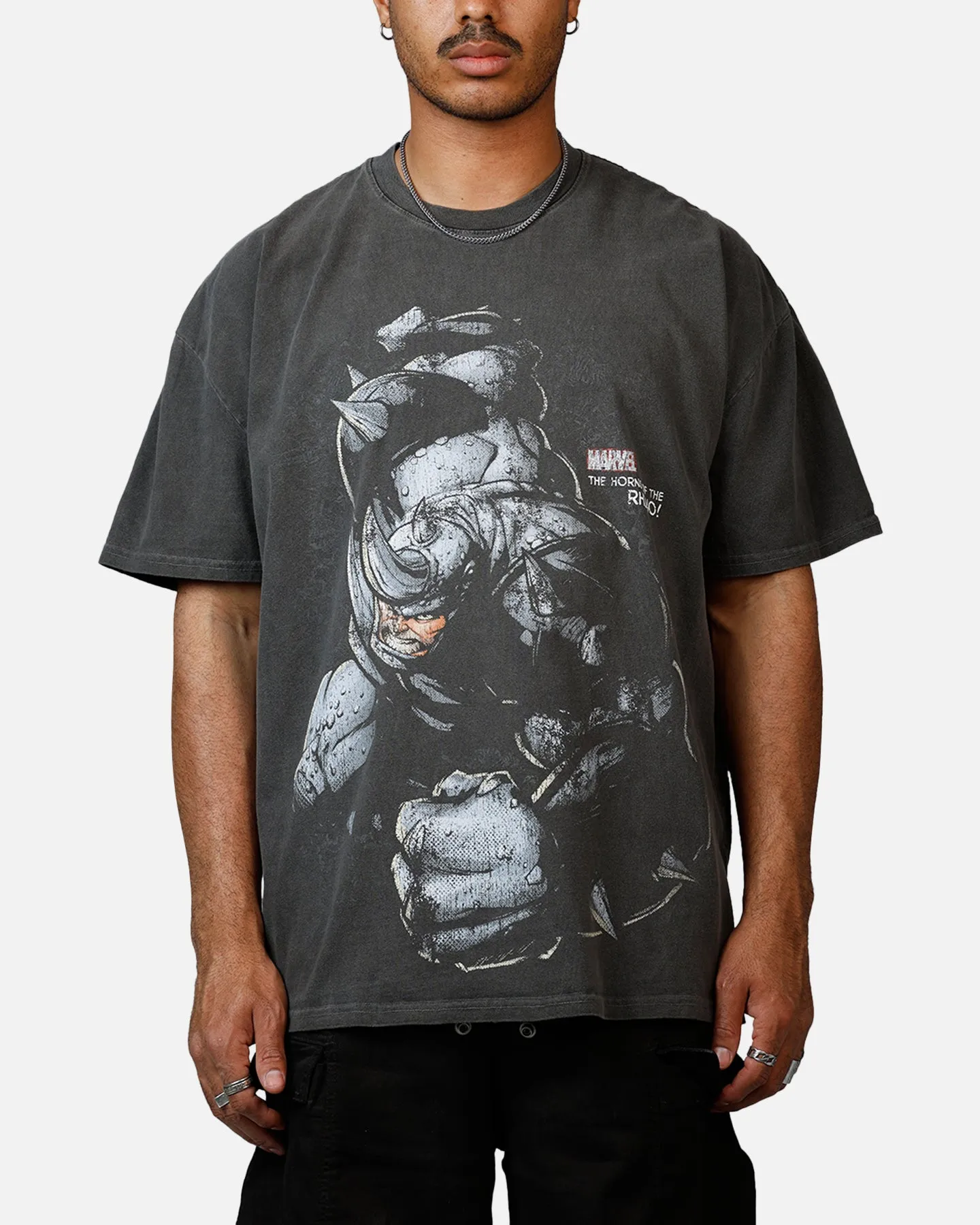 Goat Crew Marvel Sinister Six Rhino Heavyweight T-Shirt Black Wash sold by Culture Kings