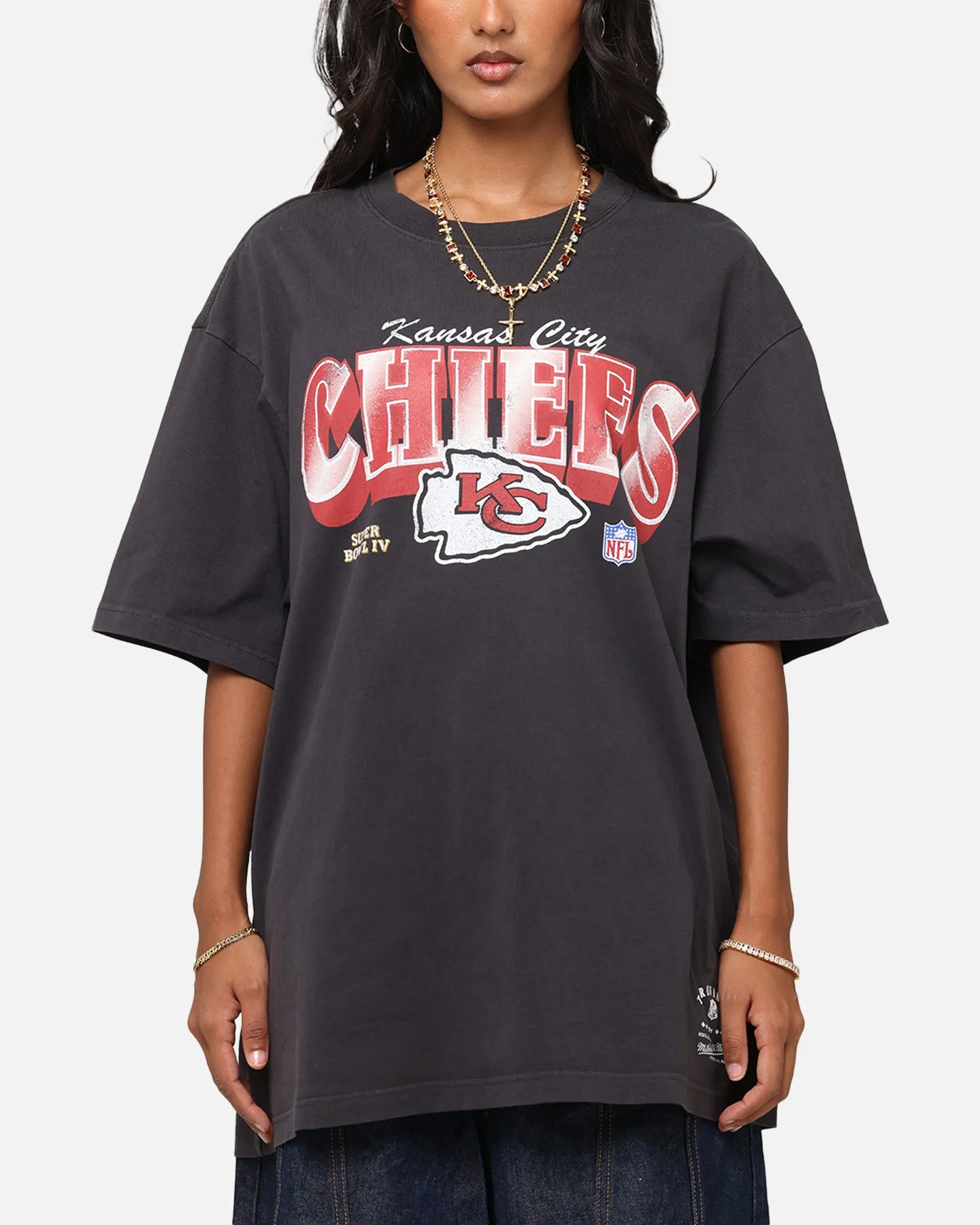 Mitchell & Ness Kansas City Chiefs Arch T-Shirt Faded Black sold by Culture Kings