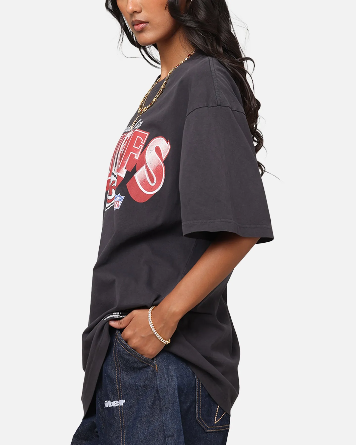 Mitchell & Ness Kansas City Chiefs Arch T-Shirt Faded Black sold by Culture Kings product image thumbnail 5