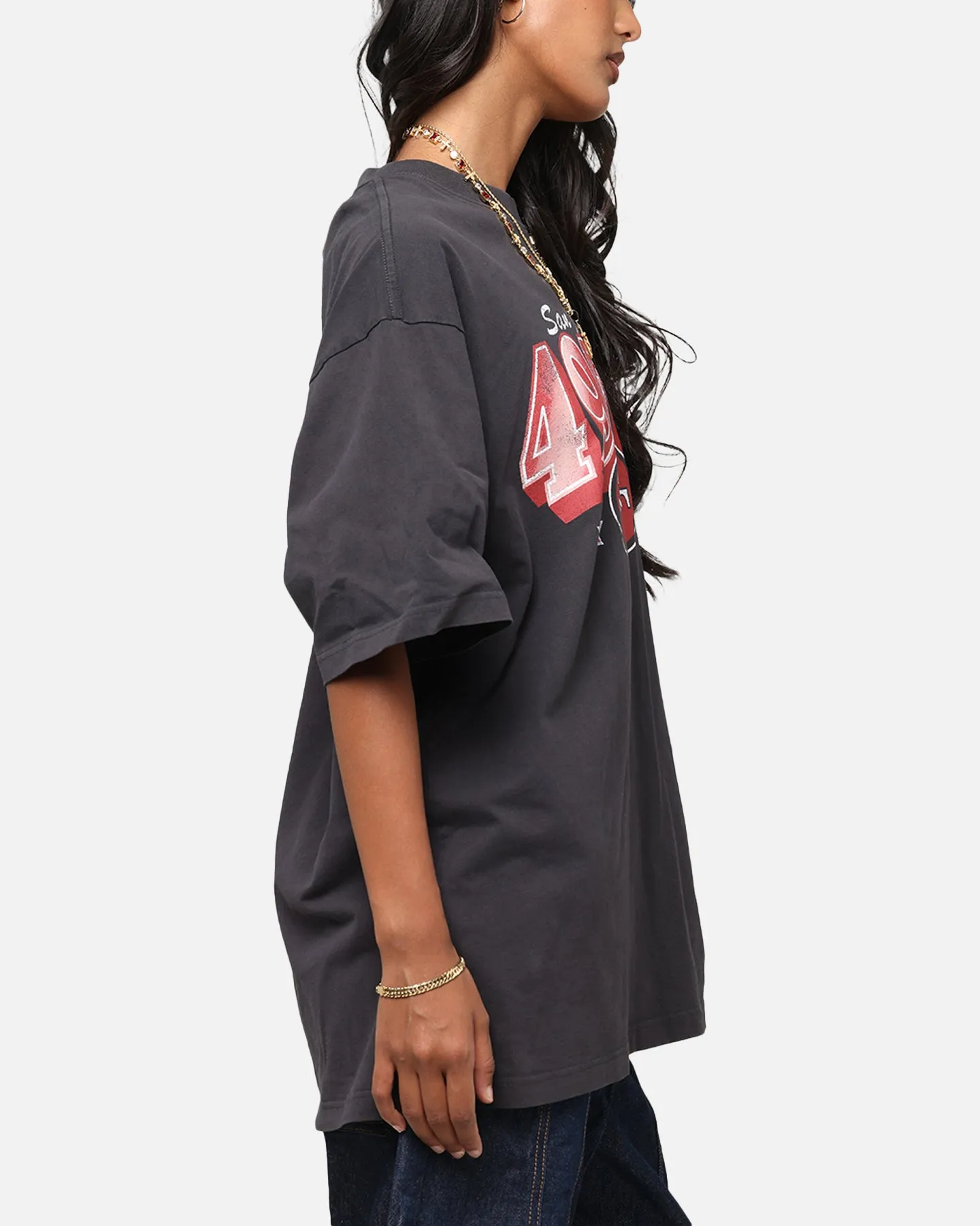 Mitchell & Ness San Francisco 49ers Arch T-Shirt Faded Black sold by Culture Kings product image thumbnail 4