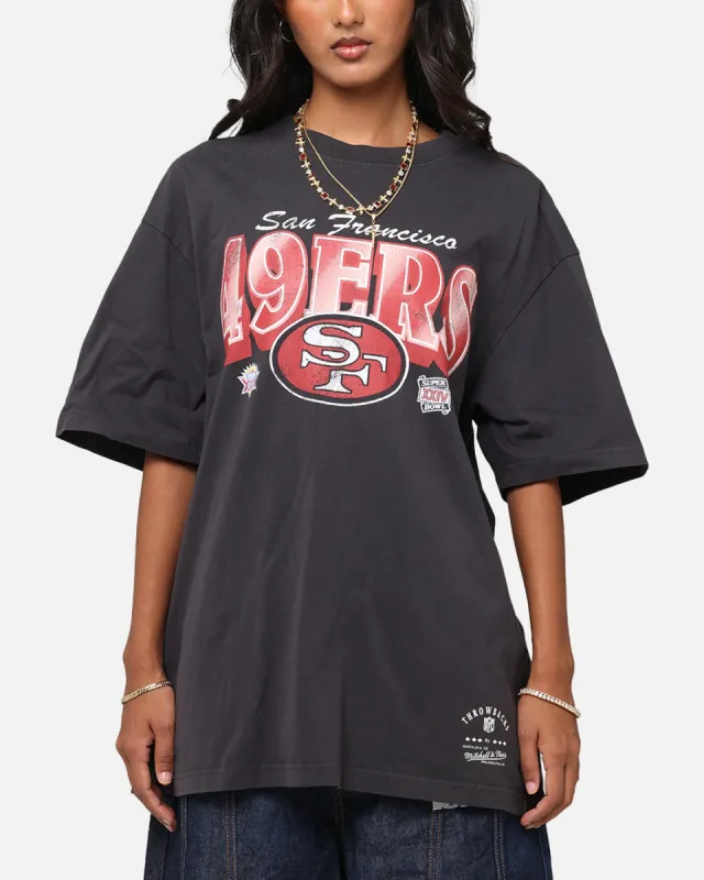 Mitchell & Ness San Francisco 49ers Arch T-Shirt Faded Black sold by Culture Kings