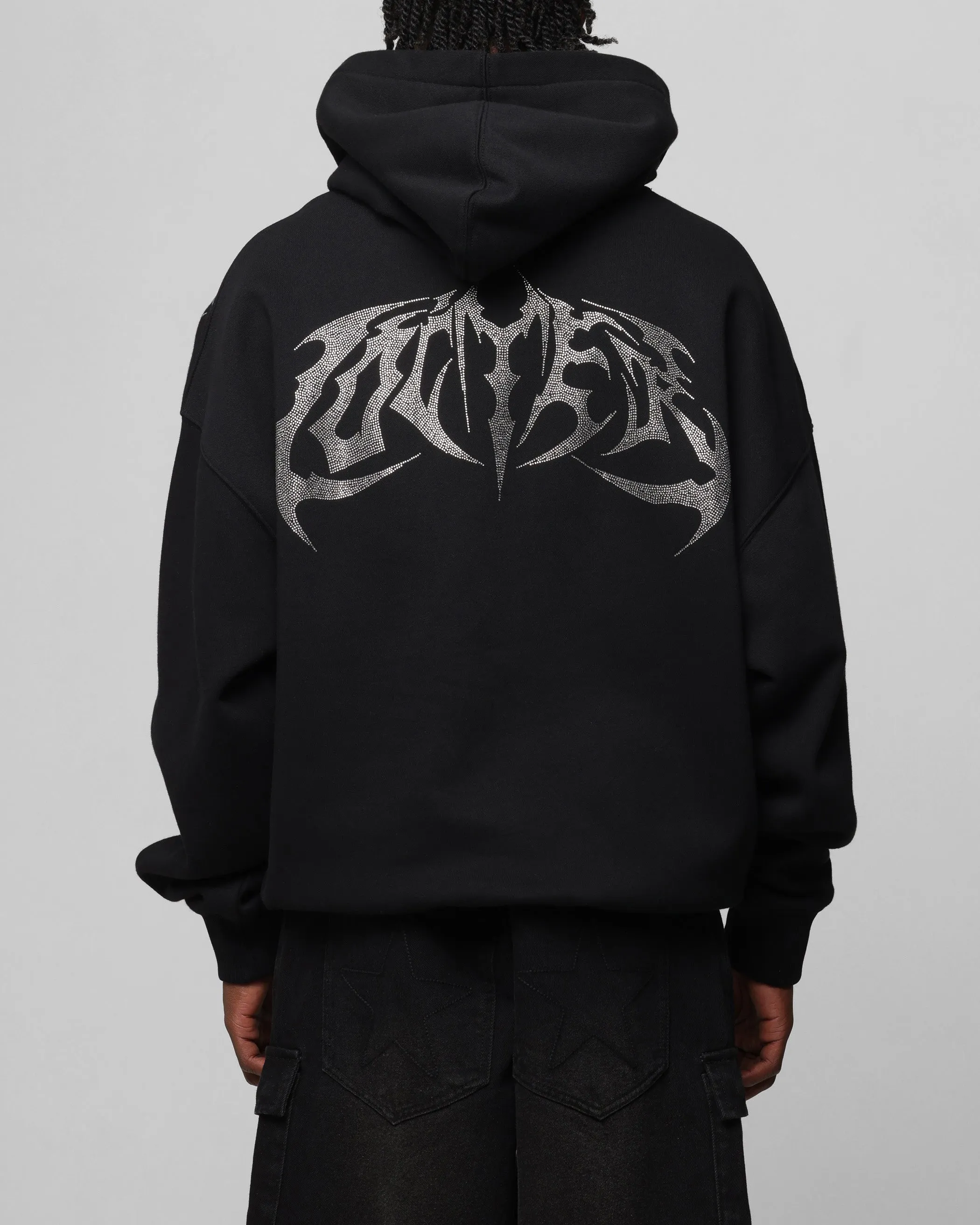 Loiter Metal Rhinestone Hoodie Black sold by Culture Kings product image thumbnail 2