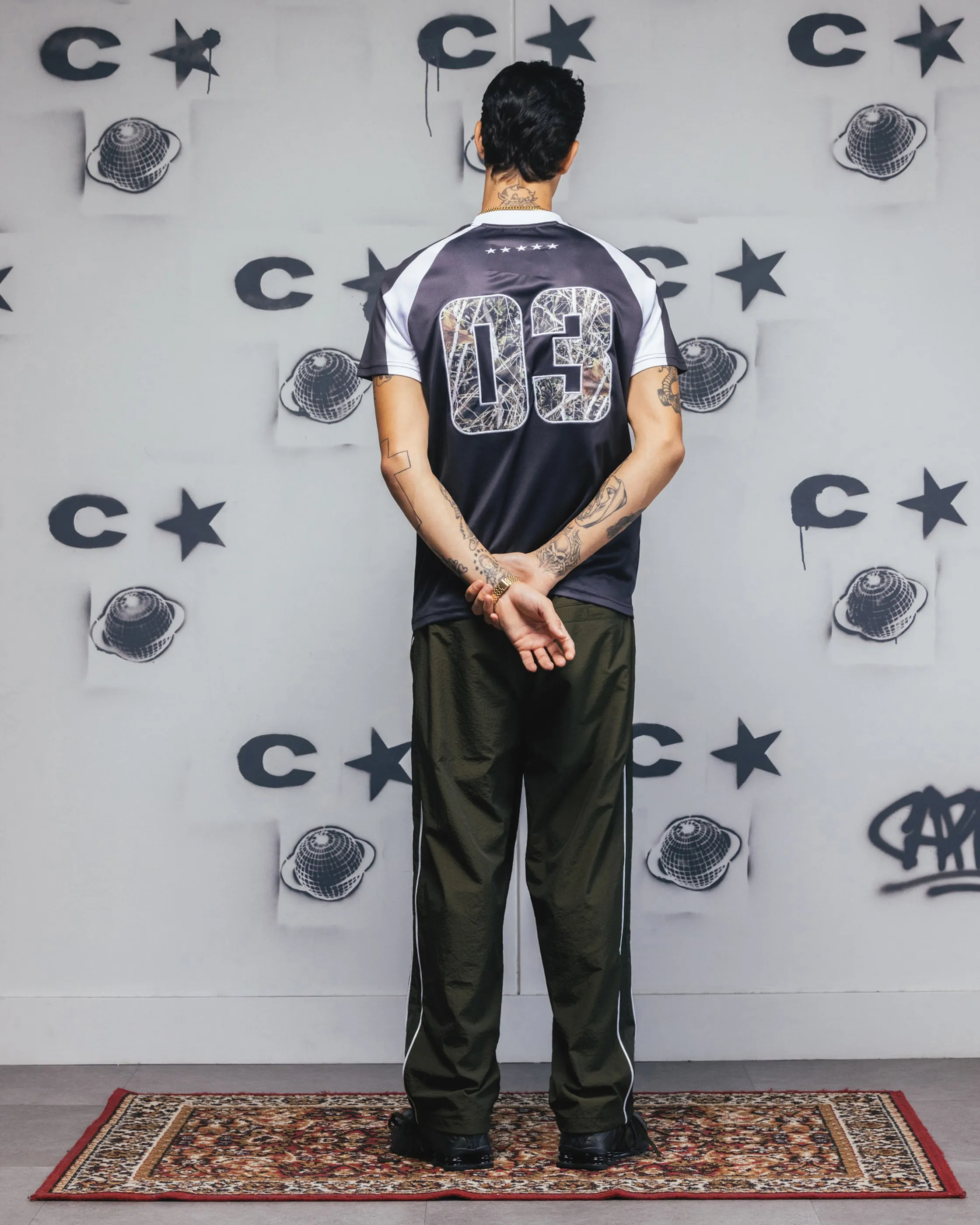 Carre Striker Jersey T-Shirt Black/White sold by Culture Kings product image thumbnail 4