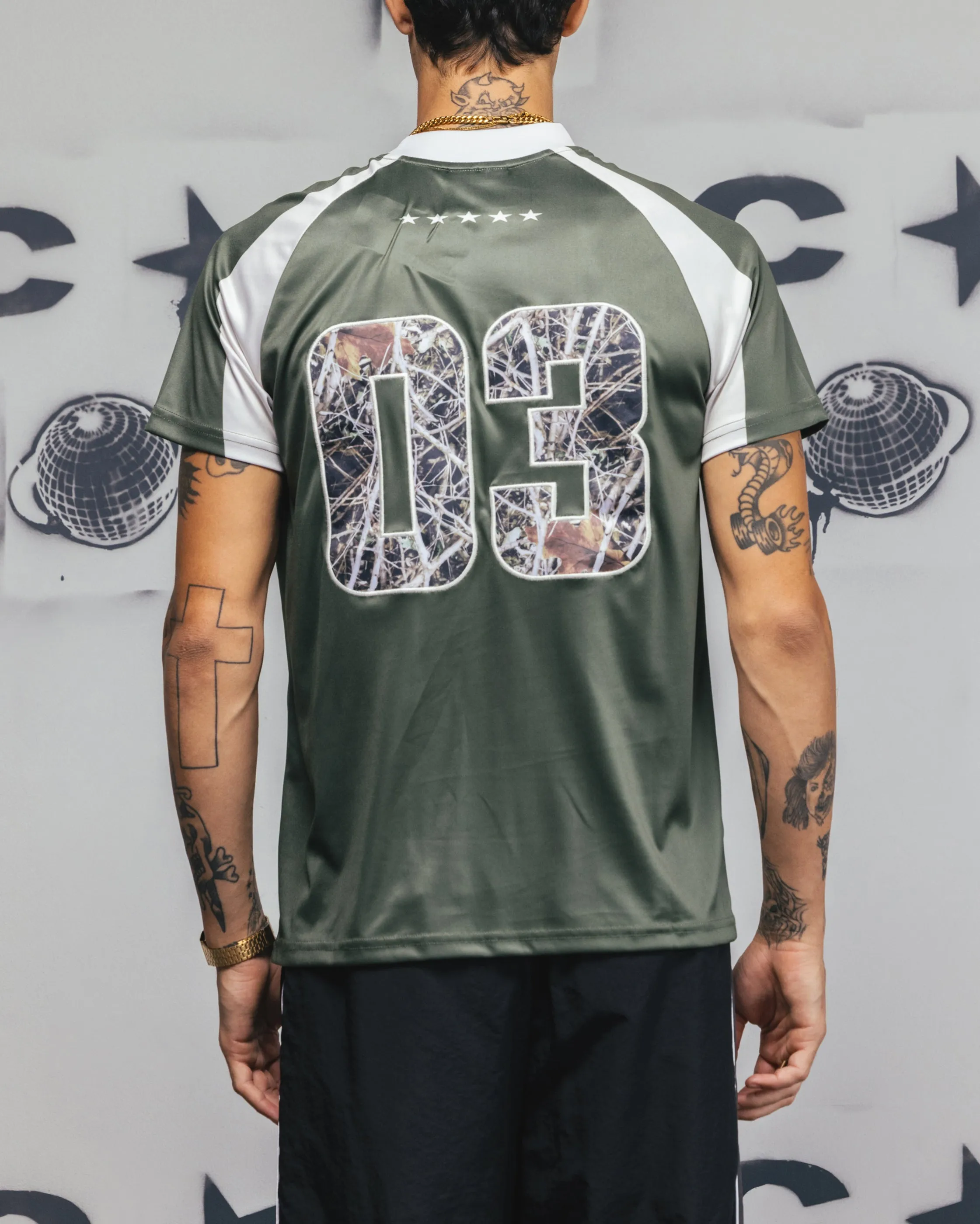 Carre Striker Jersey T-Shirt Green/White sold by Culture Kings product image thumbnail 2