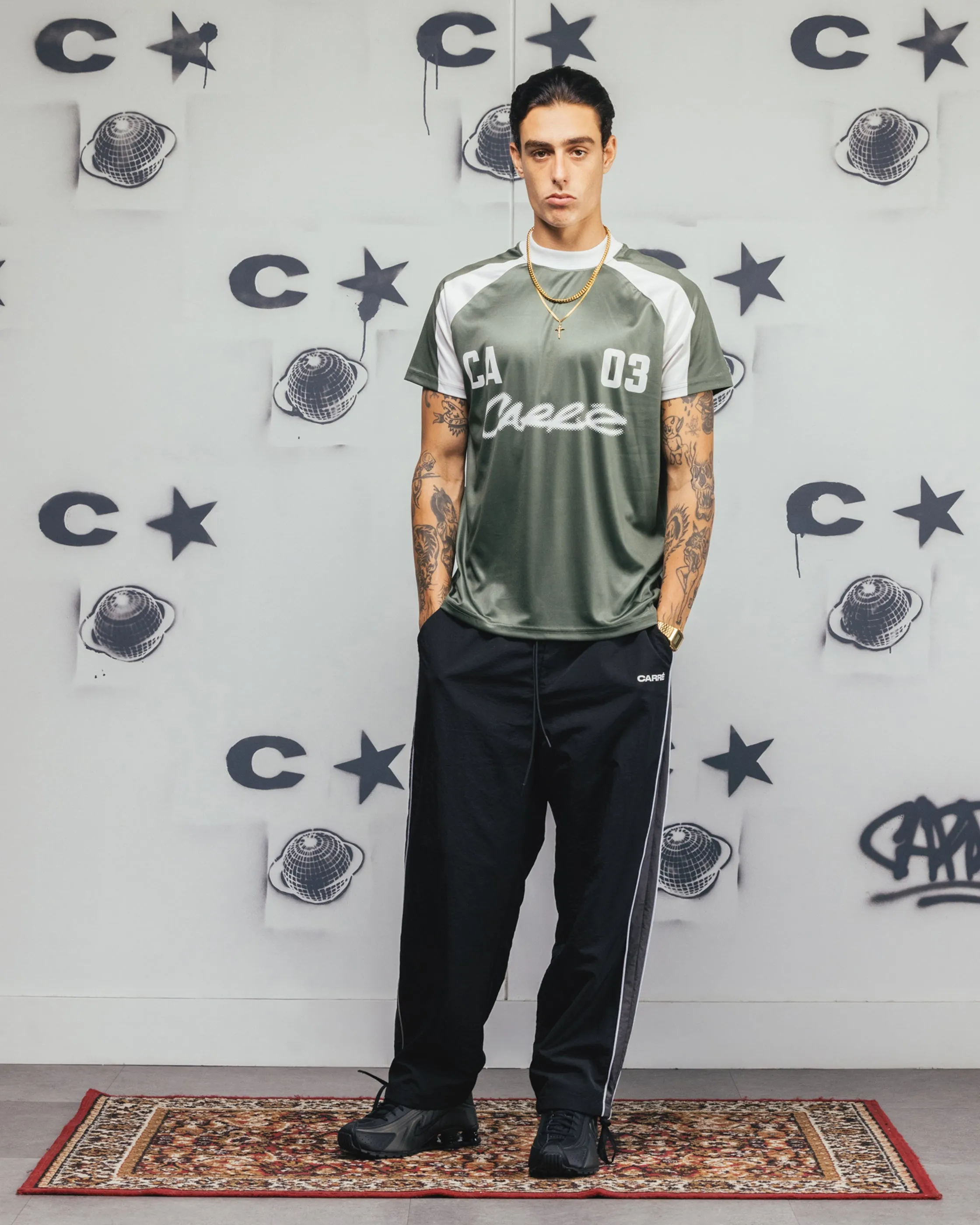 Carre Striker Jersey T-Shirt Green/White sold by Culture Kings product image thumbnail 3