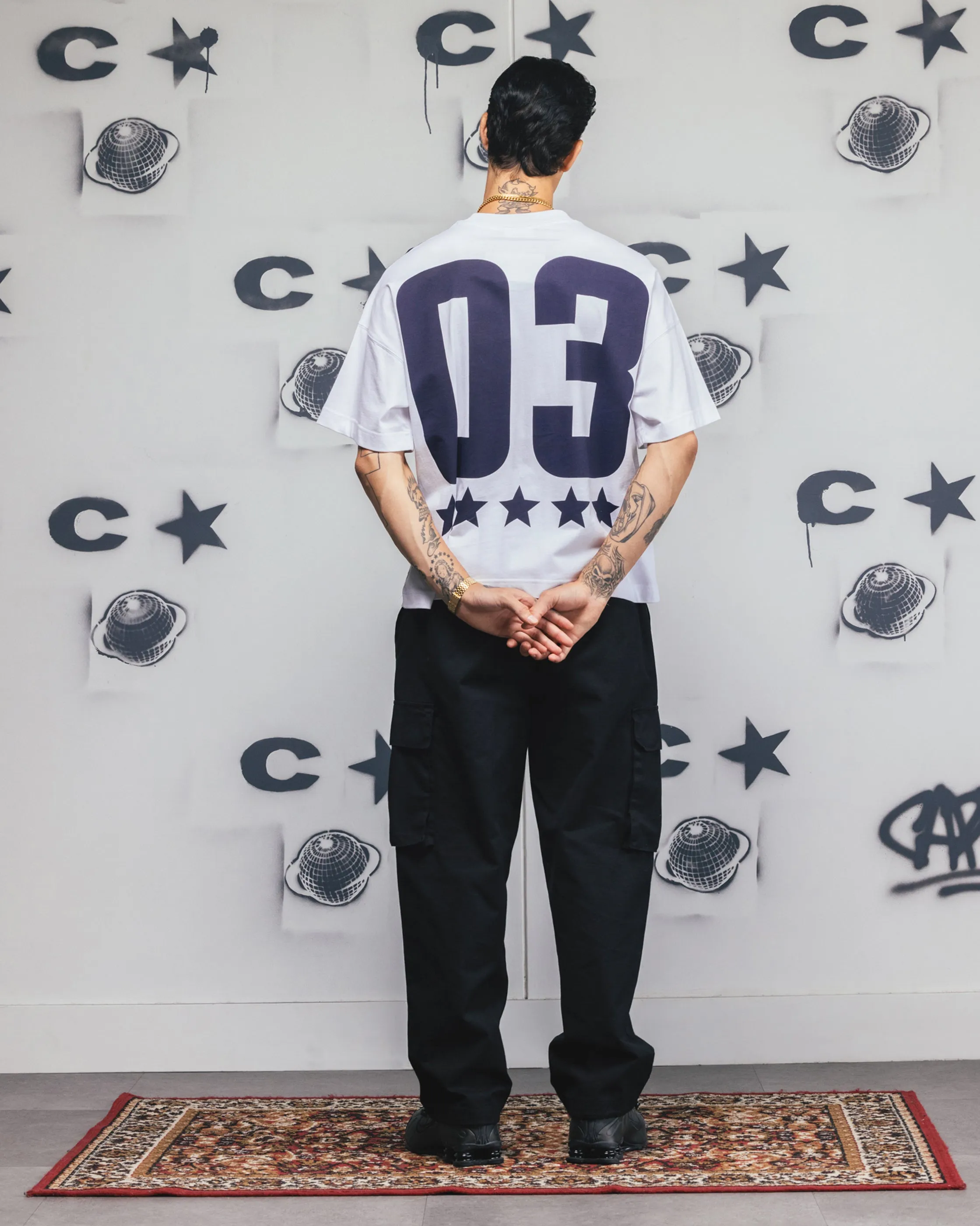 Carre Rally T-Shirt White/Navy sold by Culture Kings product image thumbnail 4