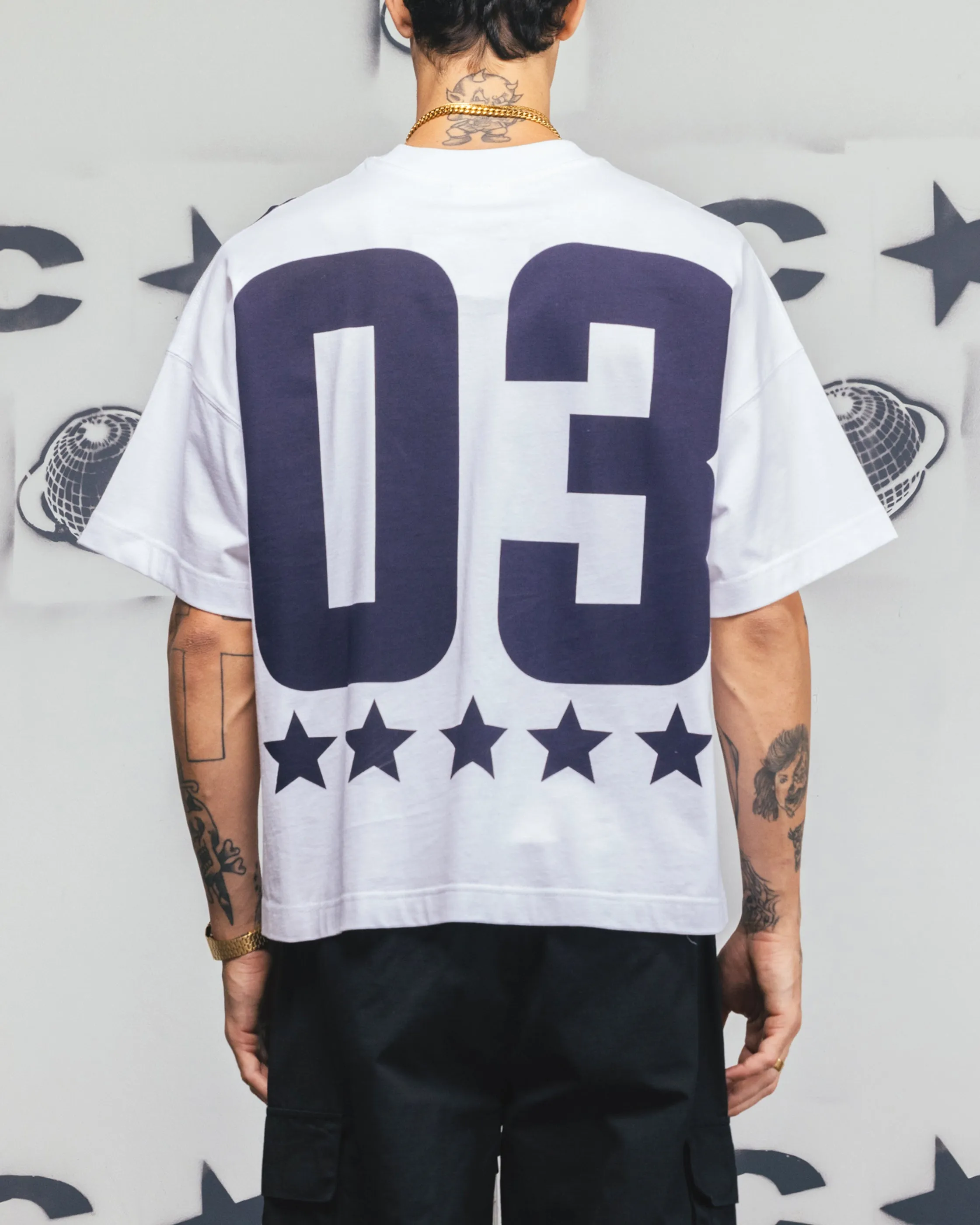 Carre Rally T-Shirt White/Navy sold by Culture Kings product image thumbnail 2