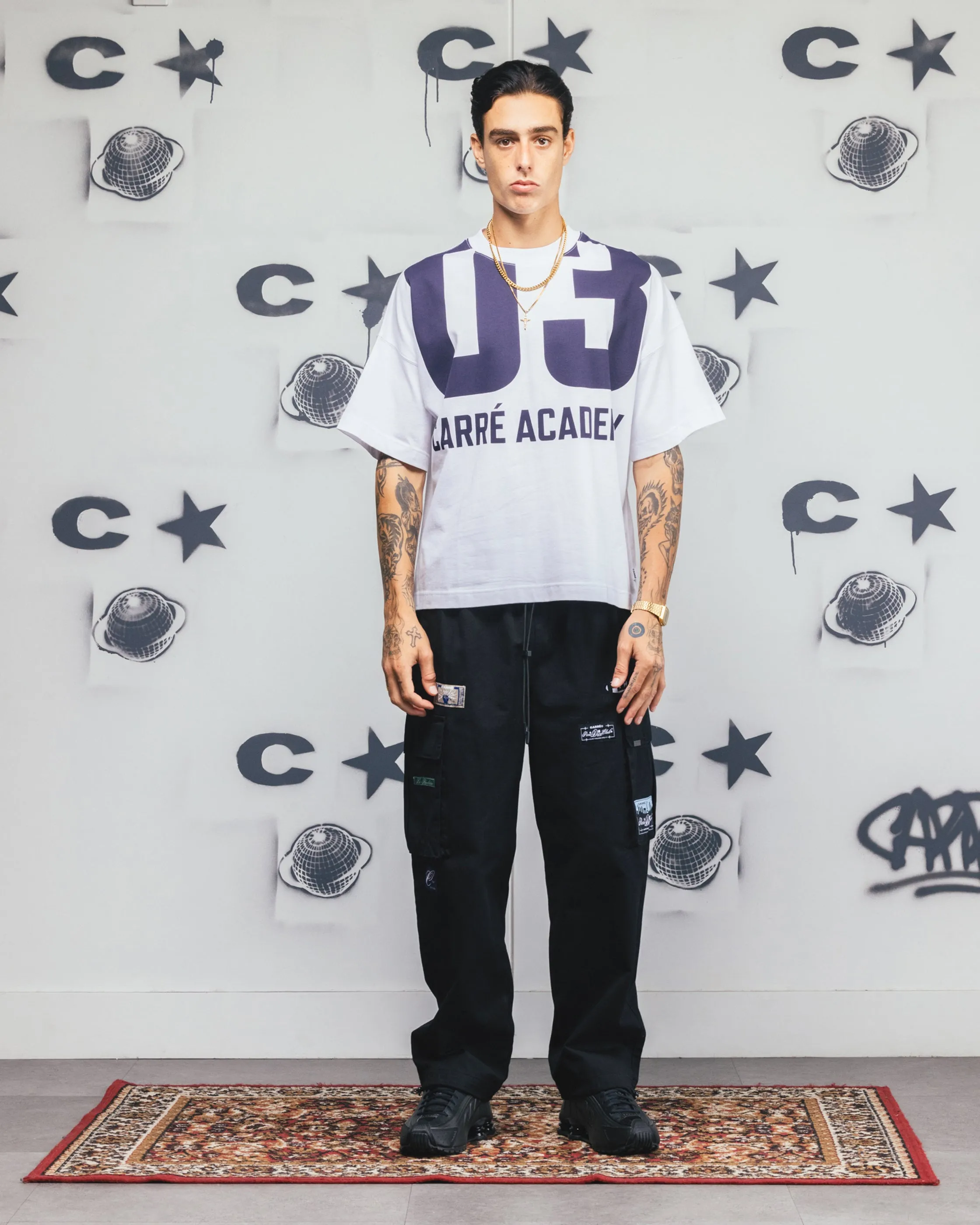 Carre Rally T-Shirt White/Navy sold by Culture Kings product image thumbnail 3