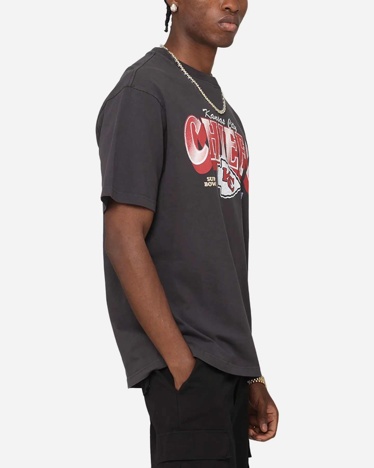 Mitchell & Ness Kansas City Chiefs Arch T-Shirt Faded Black sold by Culture Kings product image thumbnail 4