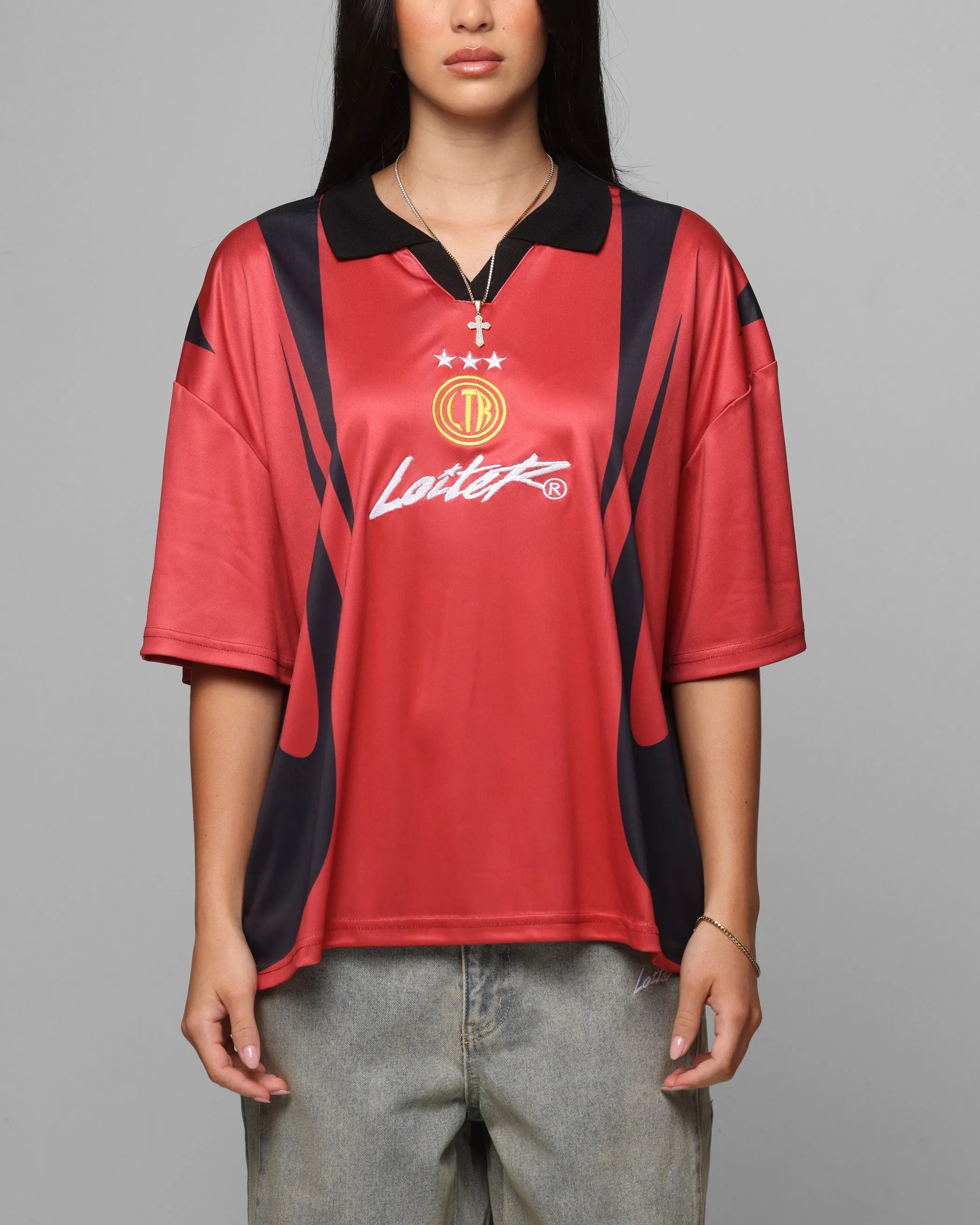 Loiter United Football Jersey Red sold by Culture Kings