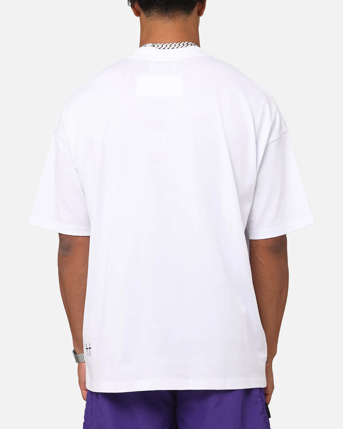 Saint Morta Saint Athletica Boxy T-Shirt White/Black sold by Culture Kings product image thumbnail 4