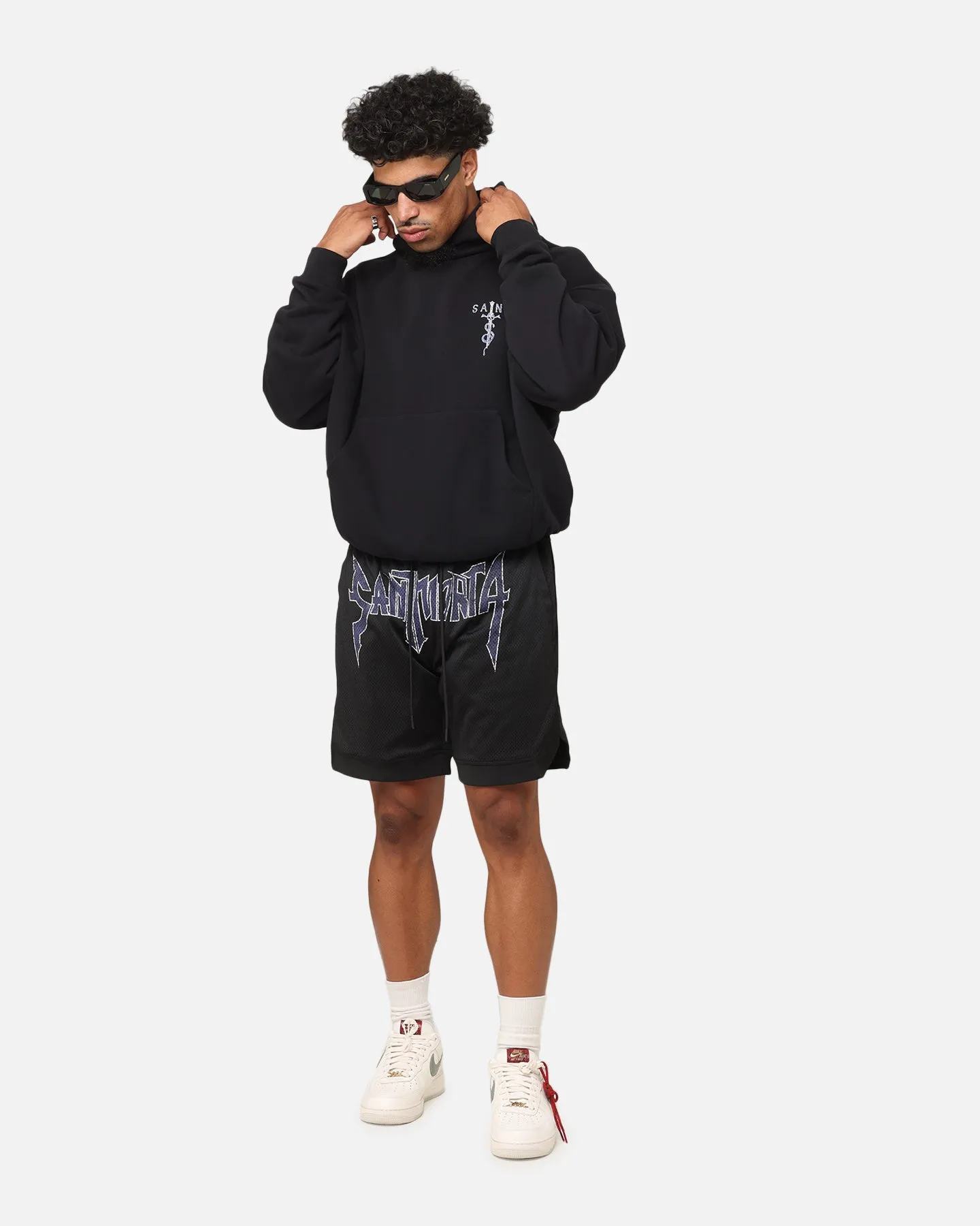 Saint Morta Daggers Boxy Hoodie Black/Purple sold by Culture Kings product image thumbnail 4