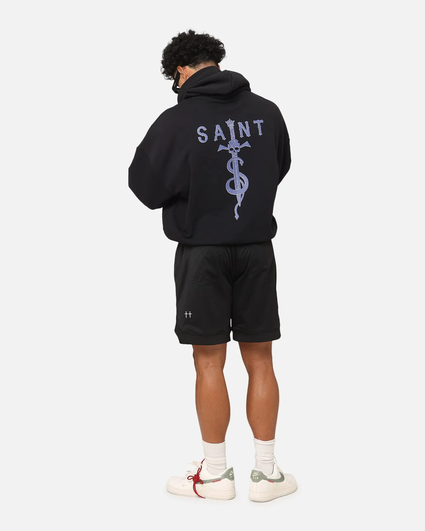 Saint Morta Daggers Boxy Hoodie Black/Purple sold by Culture Kings product image thumbnail 3
