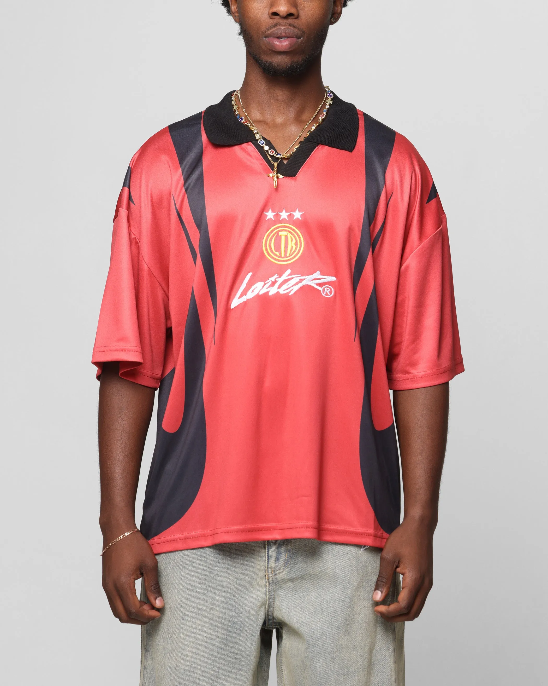 Loiter United Football Jersey Red sold by Culture Kings