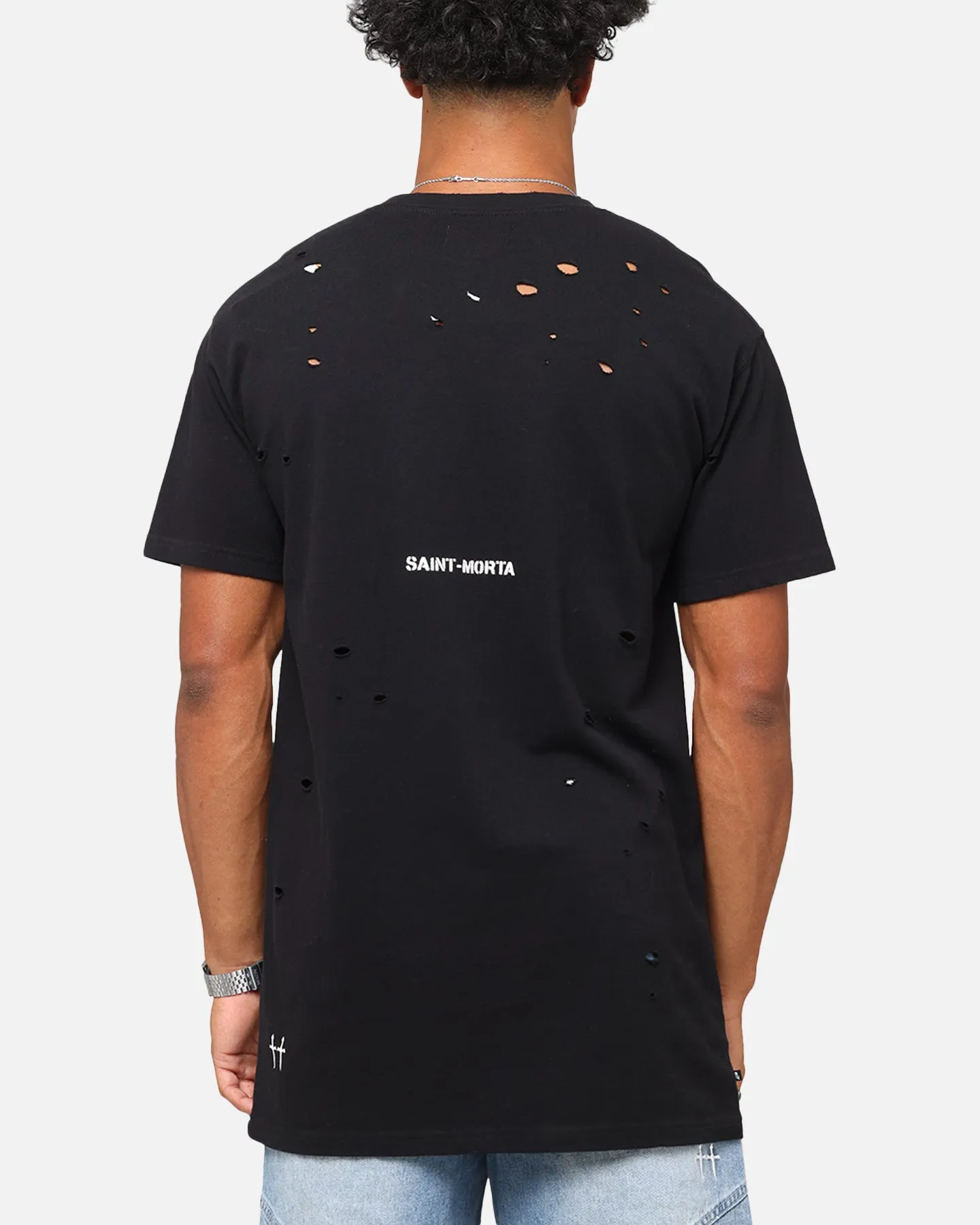 Saint Morta Distressed Lafayette T-Shirt Black sold by Culture Kings