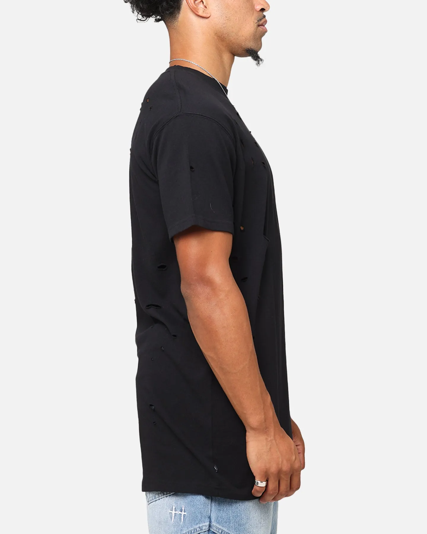 Saint Morta Distressed Lafayette T-Shirt Black sold by Culture Kings product image thumbnail 5