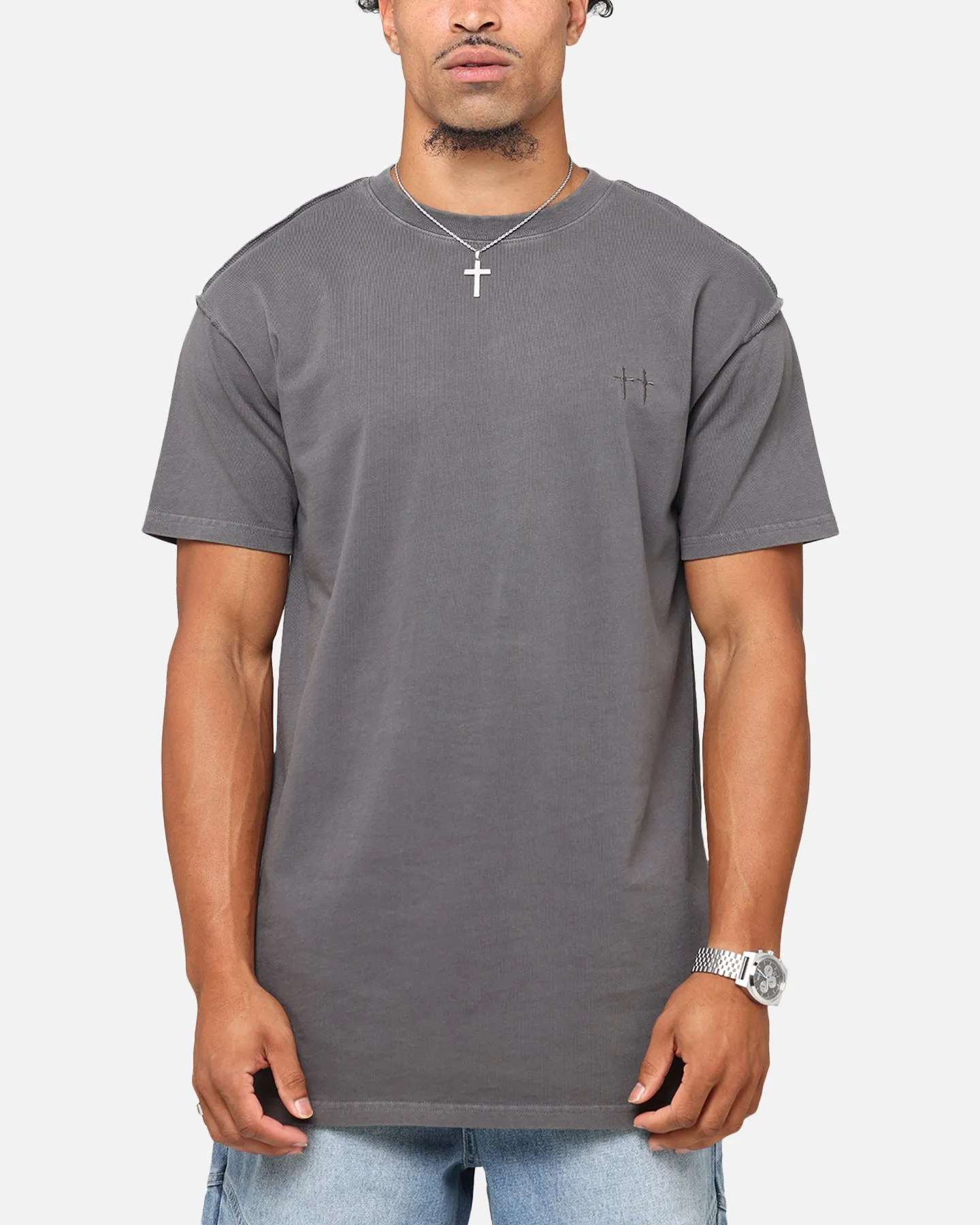 Saint Morta Pericles Lafayette T-Shirt Washed Charcoal sold by Culture Kings product image thumbnail 2