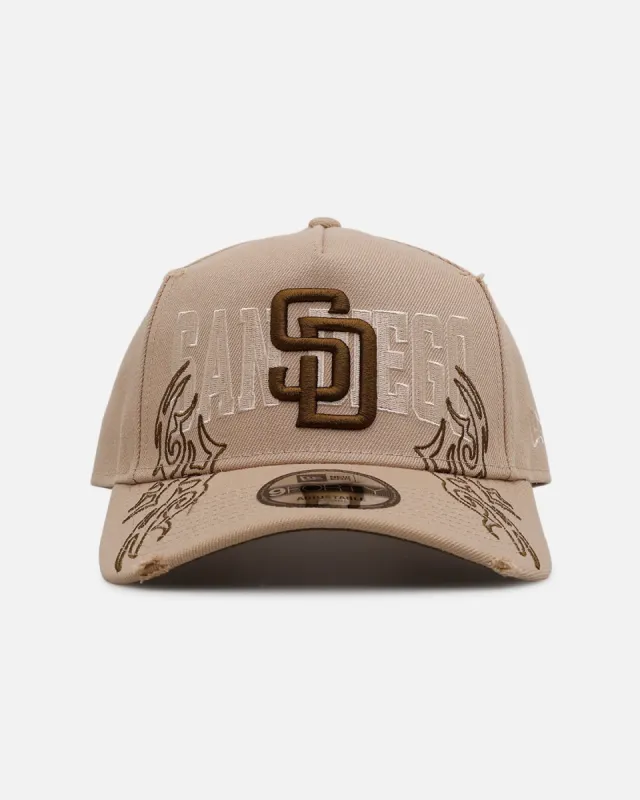 New Era San Diego Padres 'Tribal' 9FORTY A-Frame Snapback Camel made by New Era