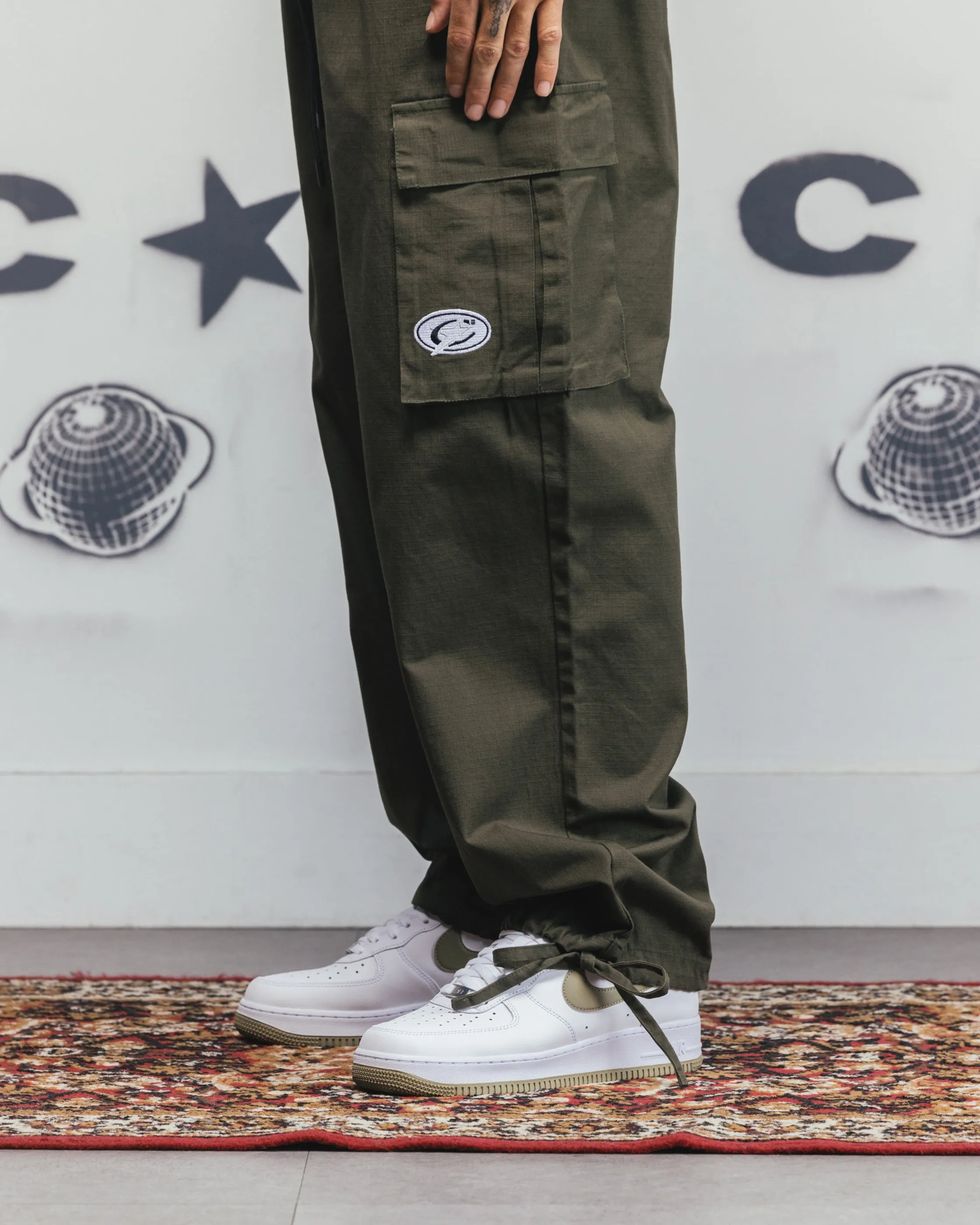 Carre Universal Cargo Joggers Khaki sold by Culture Kings product image thumbnail 4