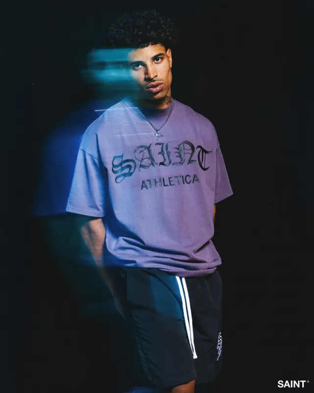 Saint Morta Saint Athletica Boxy T-Shirt Purple made by Culture Kings