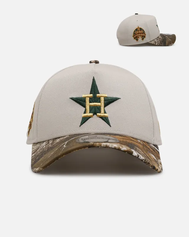New Era Houston Astros 'Real Tree Stone' 9FORTY A-Frame Snapback Stone sold by Culture Kings