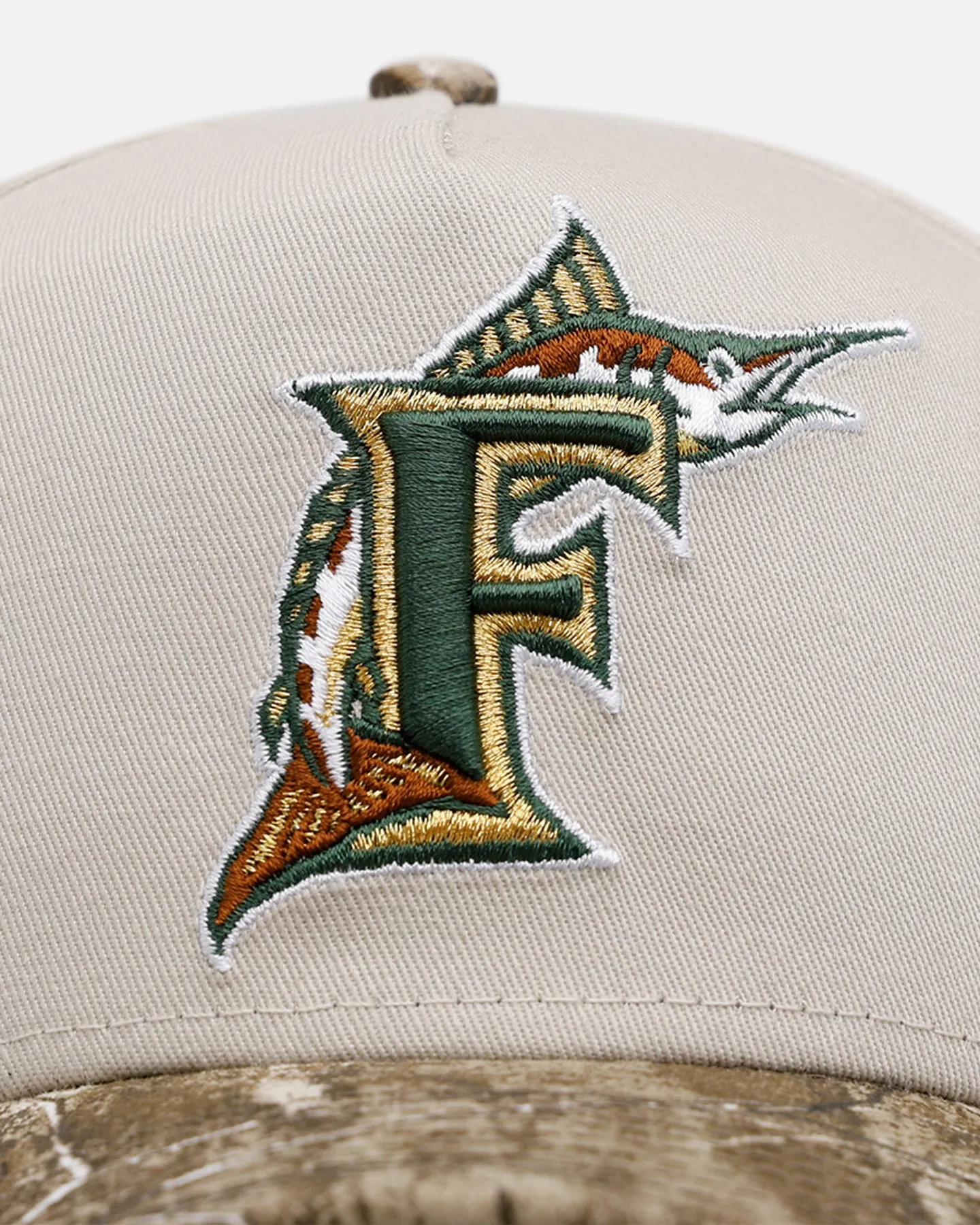 New Era Florida Marlins 'Real Tree Stone' 9FORTY A-Frame Snapback Stone sold by Culture Kings product image thumbnail 5