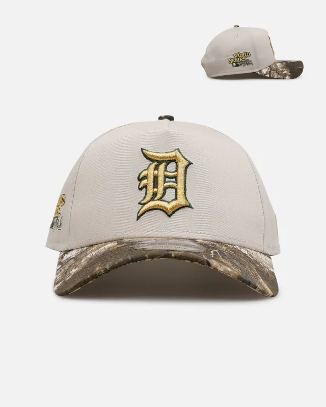 New Era Detroit Tigers 'Real Tree Stone' 9FORTY A-Frame Snapback Stone sold by Culture Kings