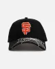 New Era San Francisco Giants 'Spider Web Visor' 9FORTY A-Frame Snapback Black sold by Culture Kings