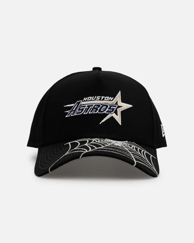 New Era Houston Astros 'Spider Web Visor' 9FORTY A-Frame Snapback Black sold by Culture Kings
