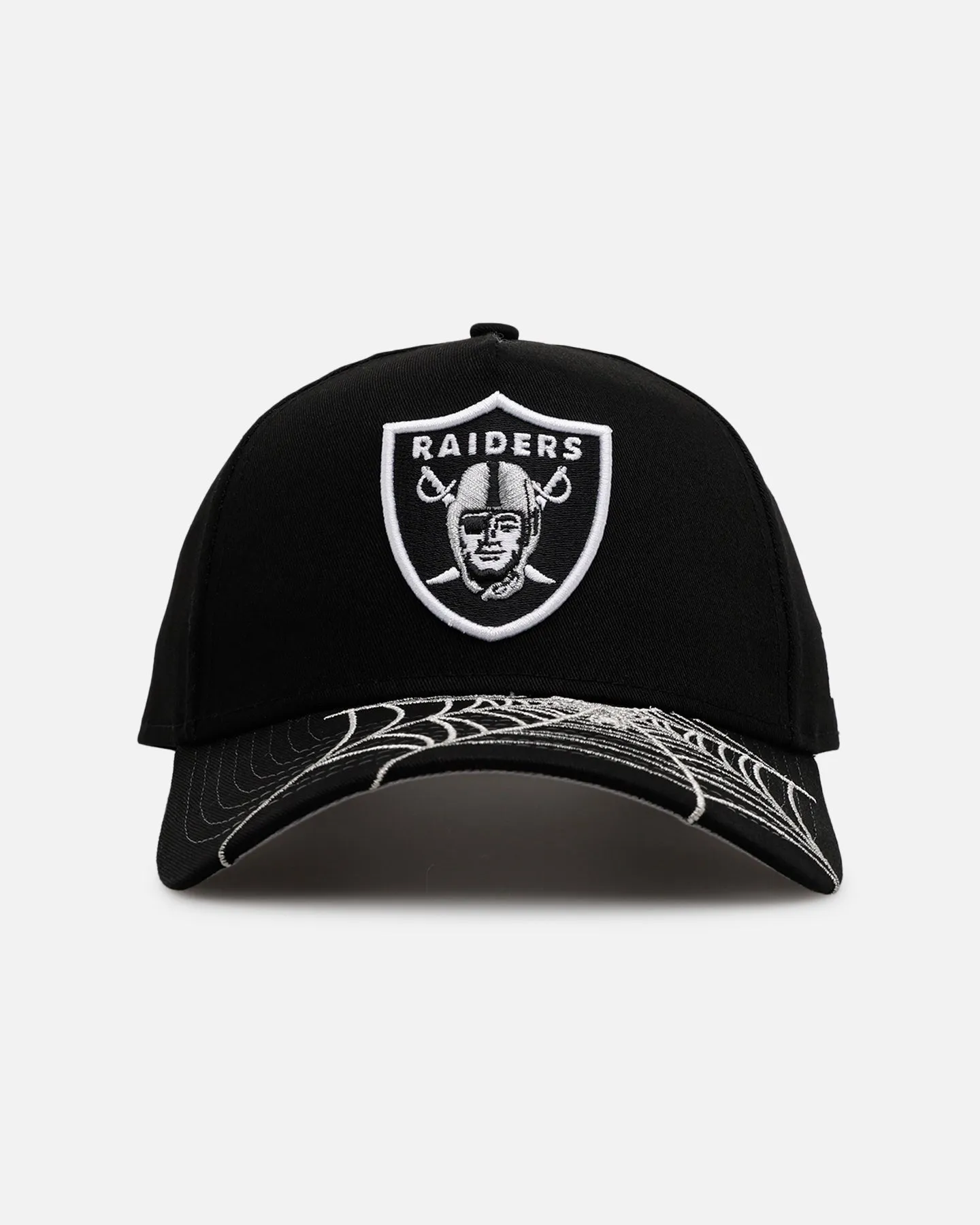 New Era Las Vegas Raiders 'Spider Web Visor' 9FORTY A-Frame Snapback Black sold by Culture Kings