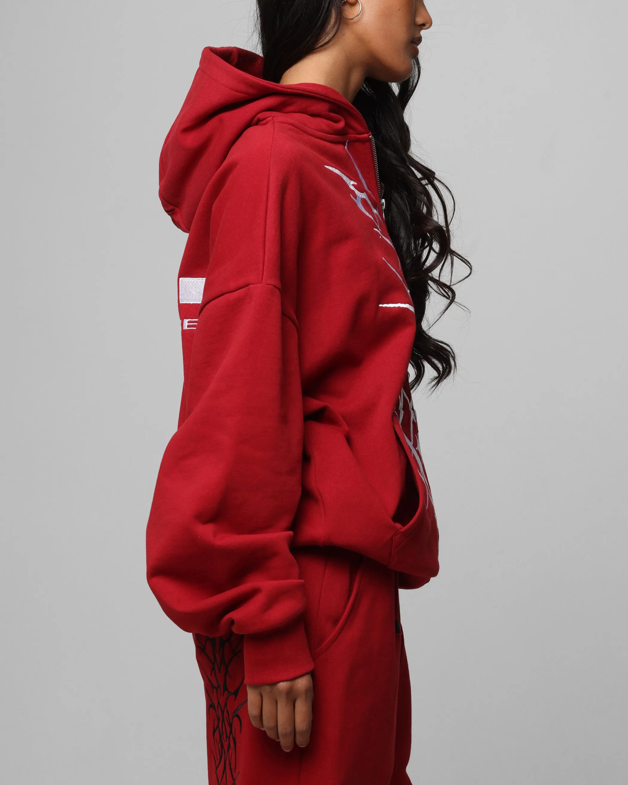 Loiter Blood Born Zip Hoodie Burgandy sold by Culture Kings product image thumbnail 5