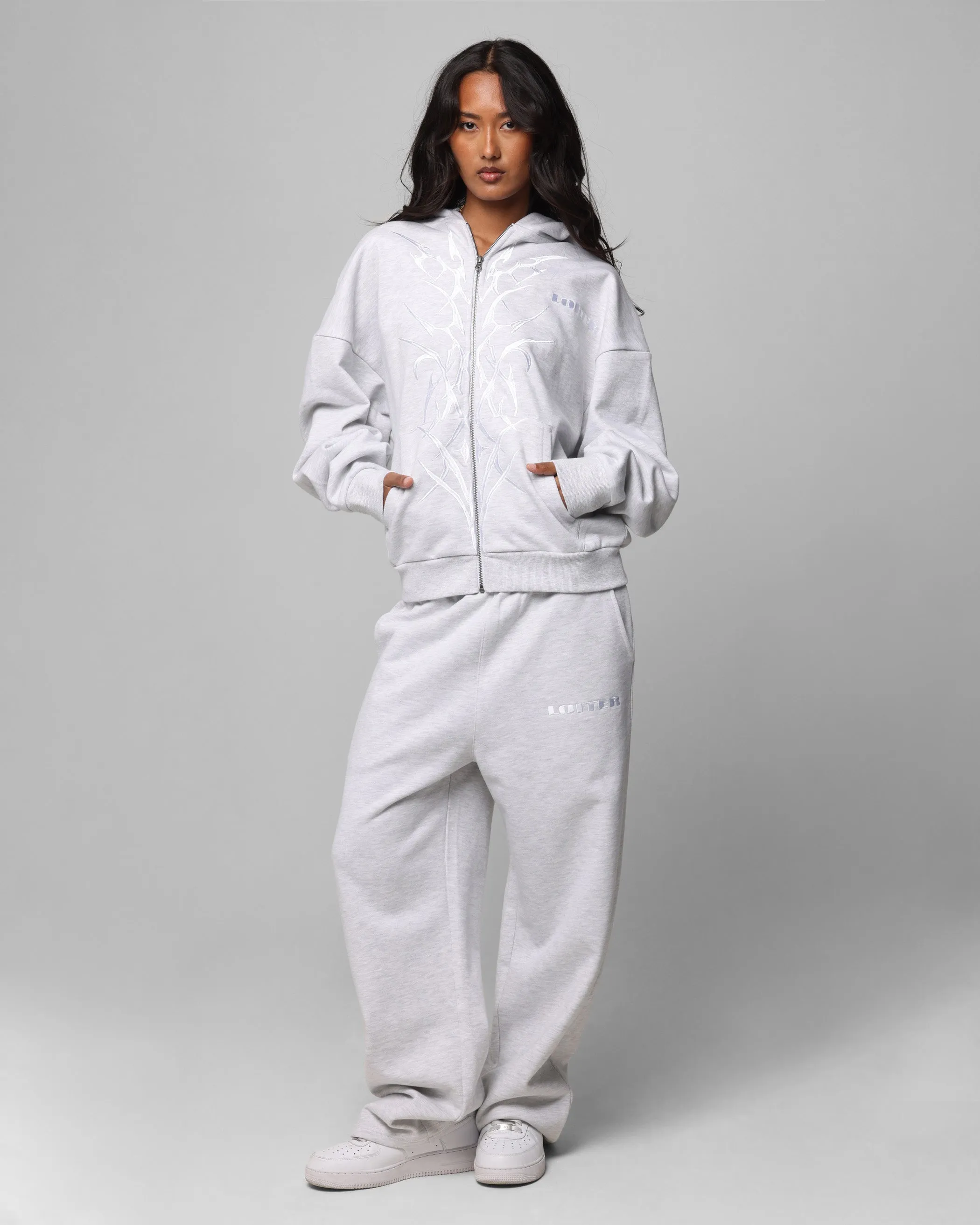 Loiter Blood Born Zip Hoodie Grey Marle sold by Culture Kings product image thumbnail 4