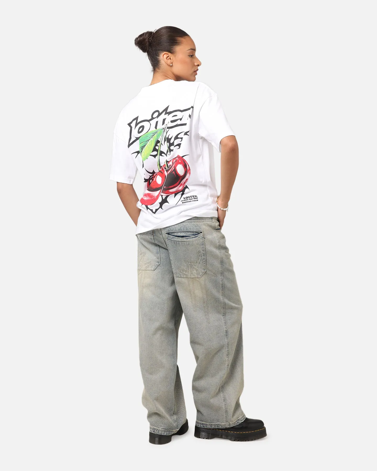 Loiter Cherry Pick Drop T-Shirt White sold by Culture Kings product image thumbnail 3