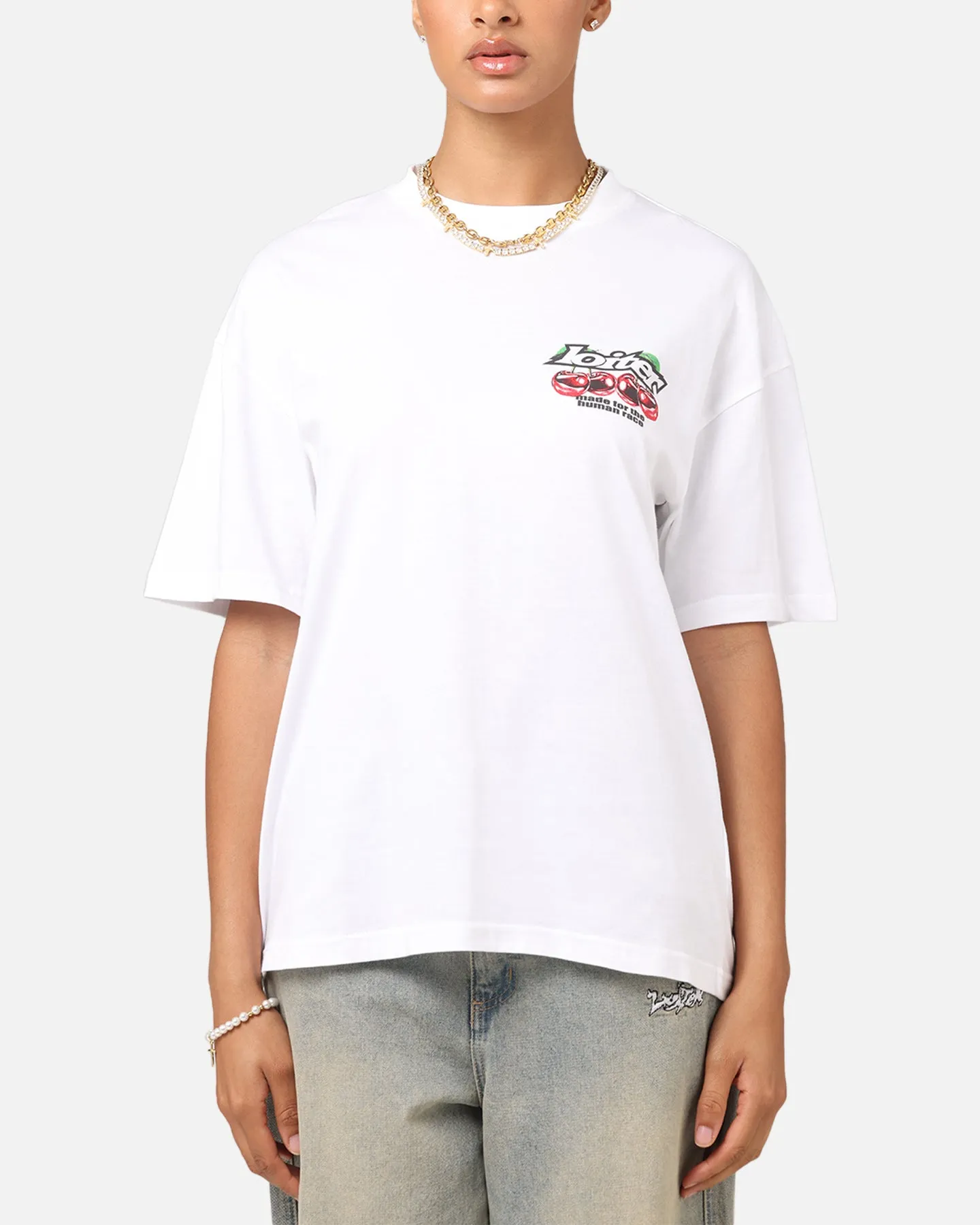 Loiter Cherry Pick Drop T-Shirt White sold by Culture Kings product image thumbnail 2
