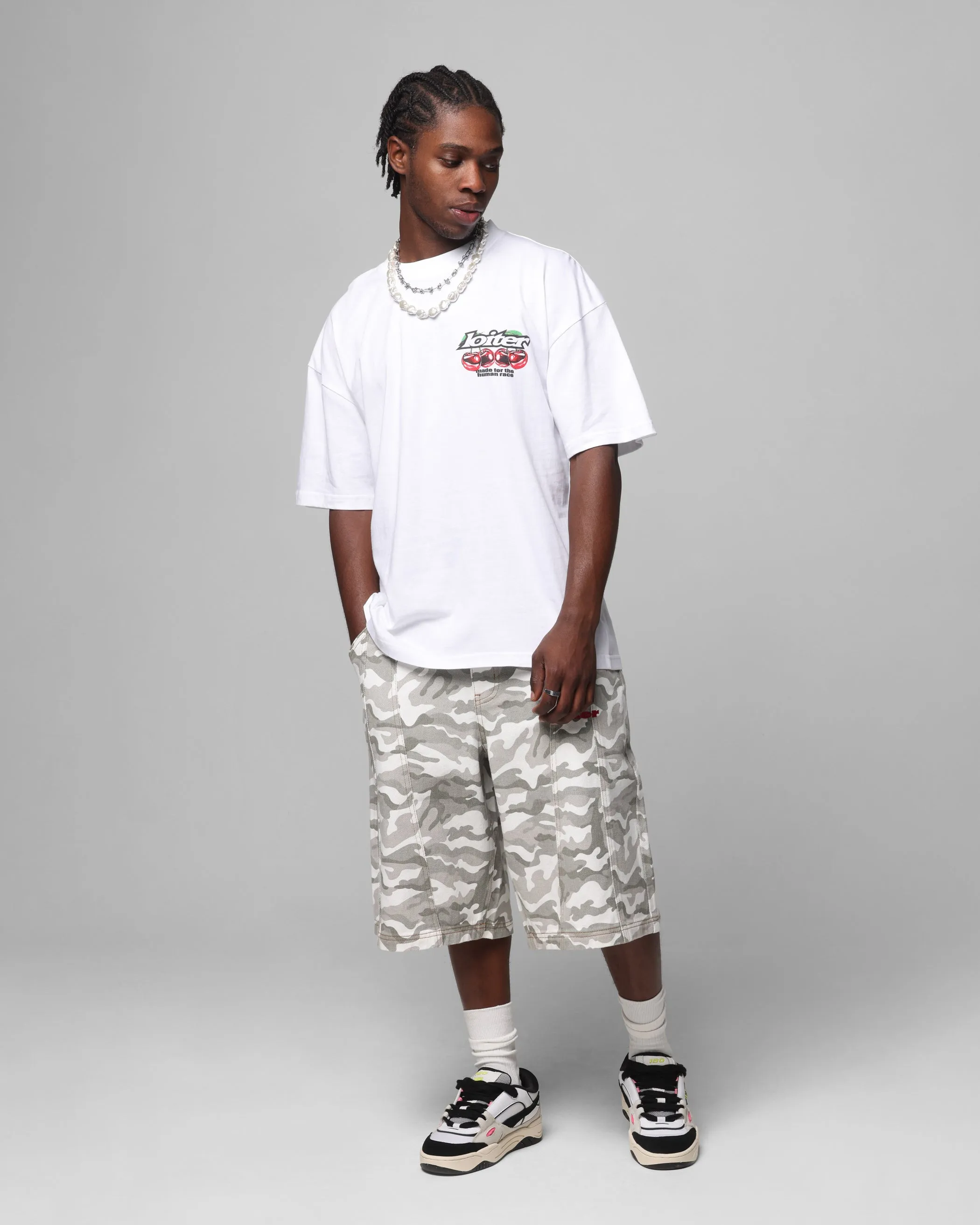 Loiter Cherry Pick Drop T-Shirt White sold by Culture Kings product image thumbnail 4
