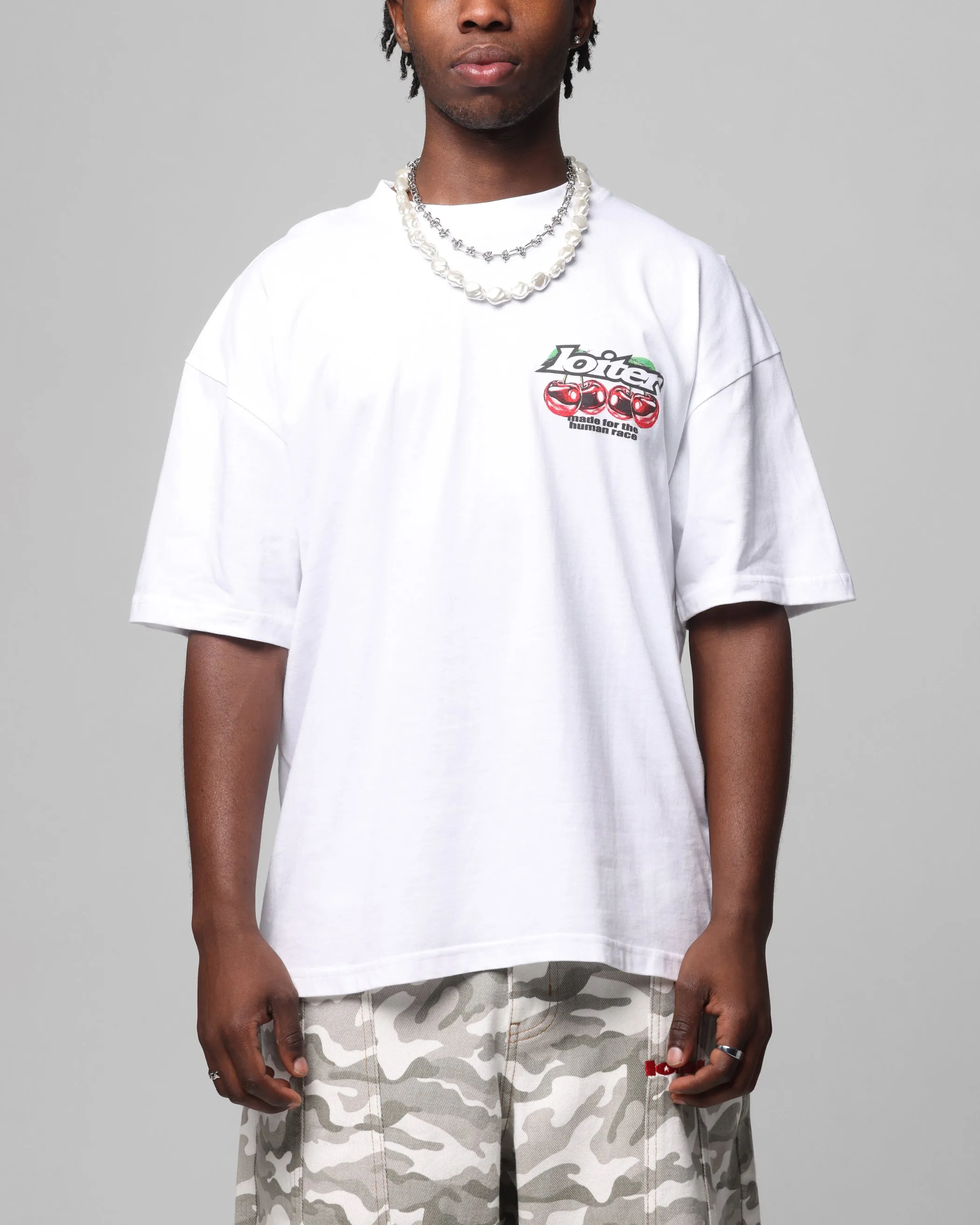 Loiter Cherry Pick Drop T-Shirt White sold by Culture Kings product image thumbnail 2
