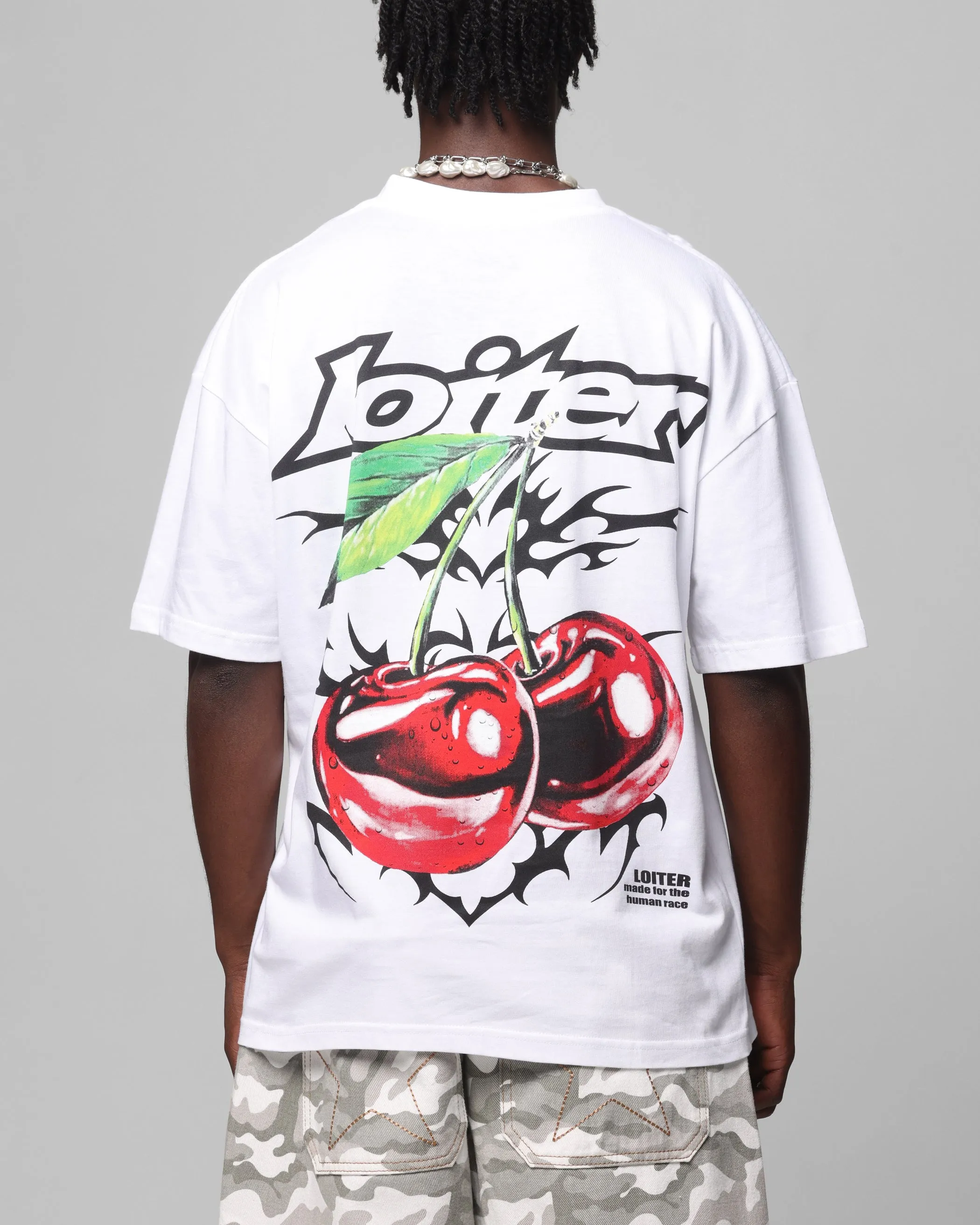 Loiter Cherry Pick Drop T-Shirt White sold by Culture Kings