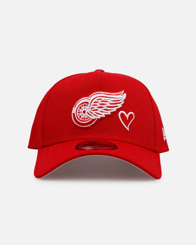 New Era Detroit Red Wings 'Team Color Hearts' 9FORTY A-Frame Snapback Official Team Color sold by Culture Kings