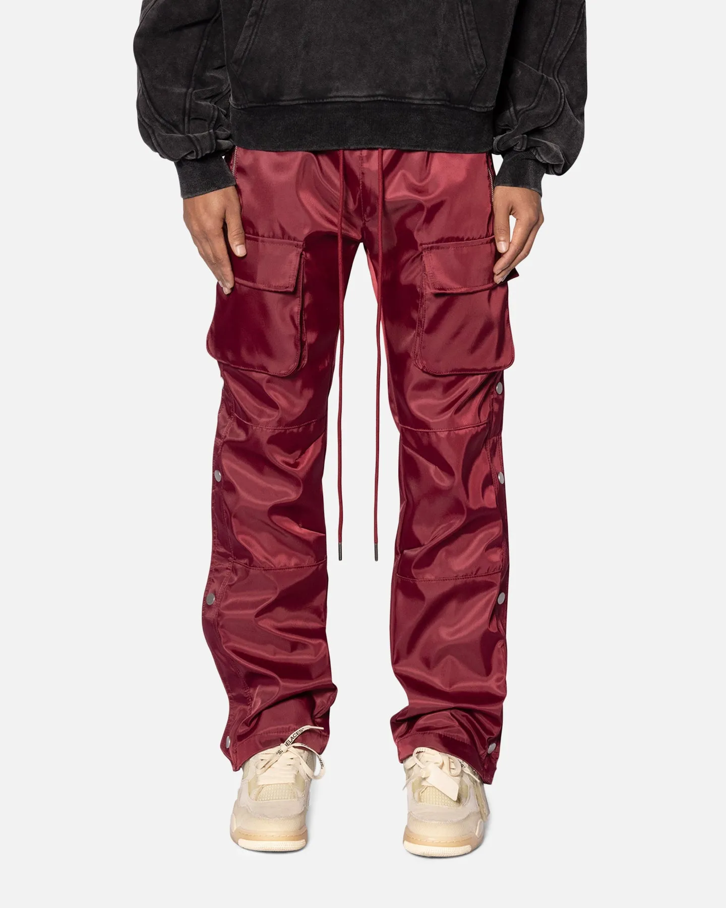 MNML Snap Front Cargo Pants Red sold by Culture Kings