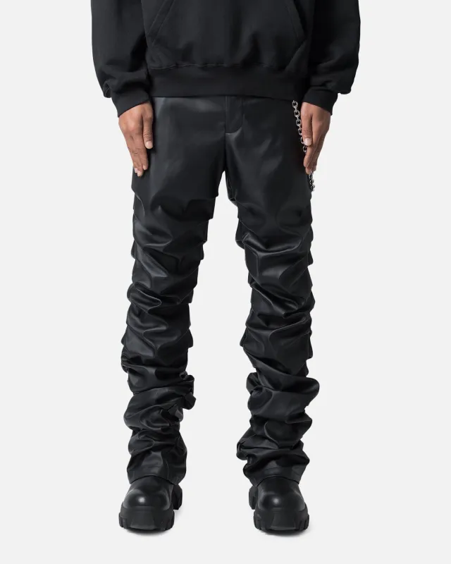 MNML Stacked Leather Pants Black sold by Culture Kings