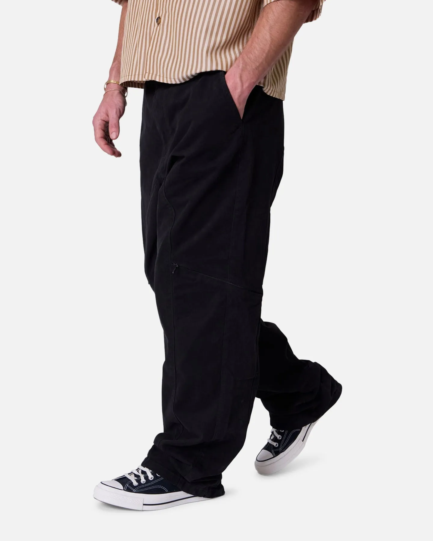 MNML Secret Zipper Cargo Pants Black sold by Culture Kings product image thumbnail 5