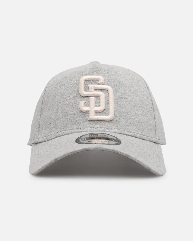 New Era San Diego Padres 'Cozy' 9FORTY A-Frame Strapback Heather Grey sold by Culture Kings