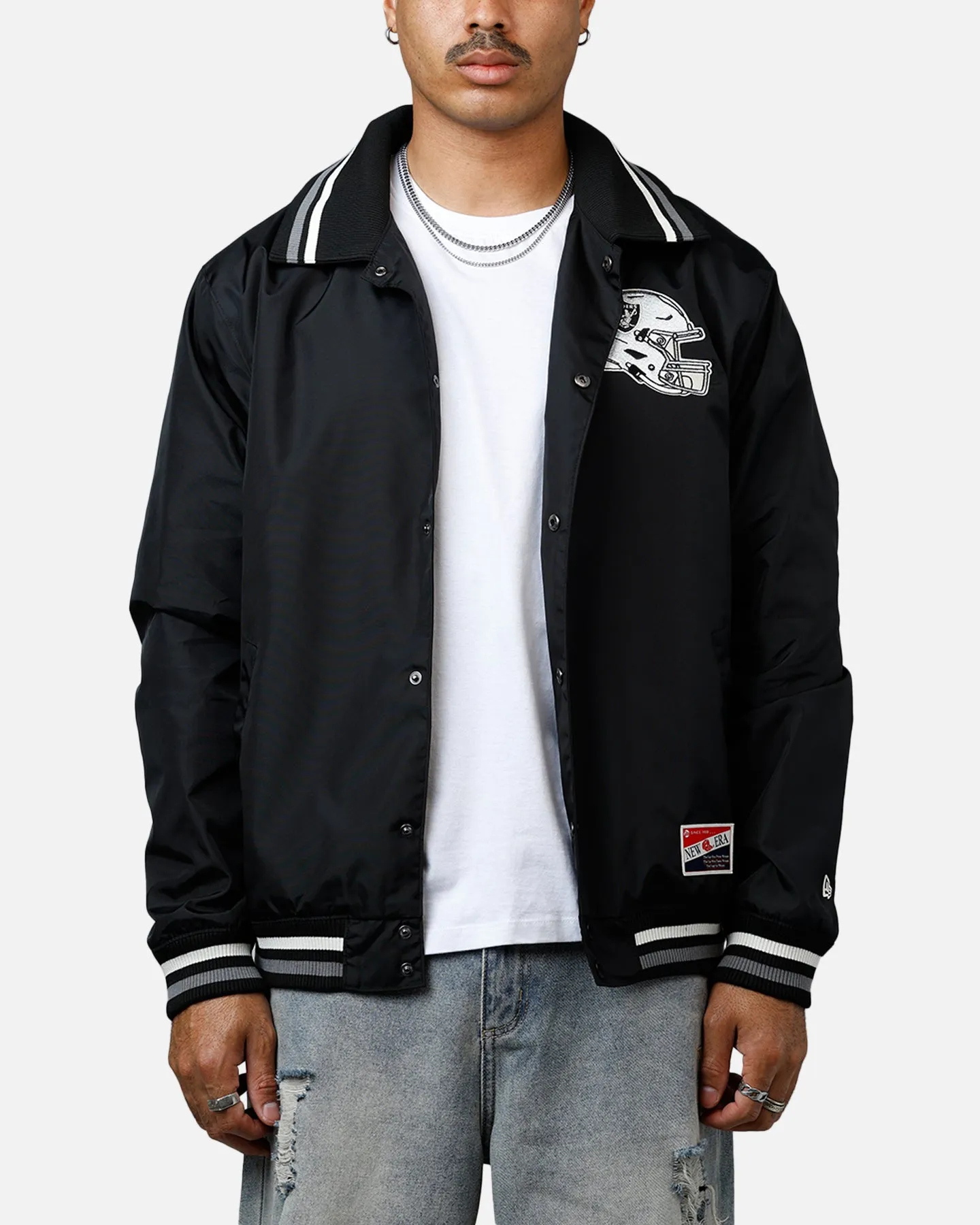 New Era Las Vegas Raiders Throwback Jacket Black sold by Culture Kings product image thumbnail 2