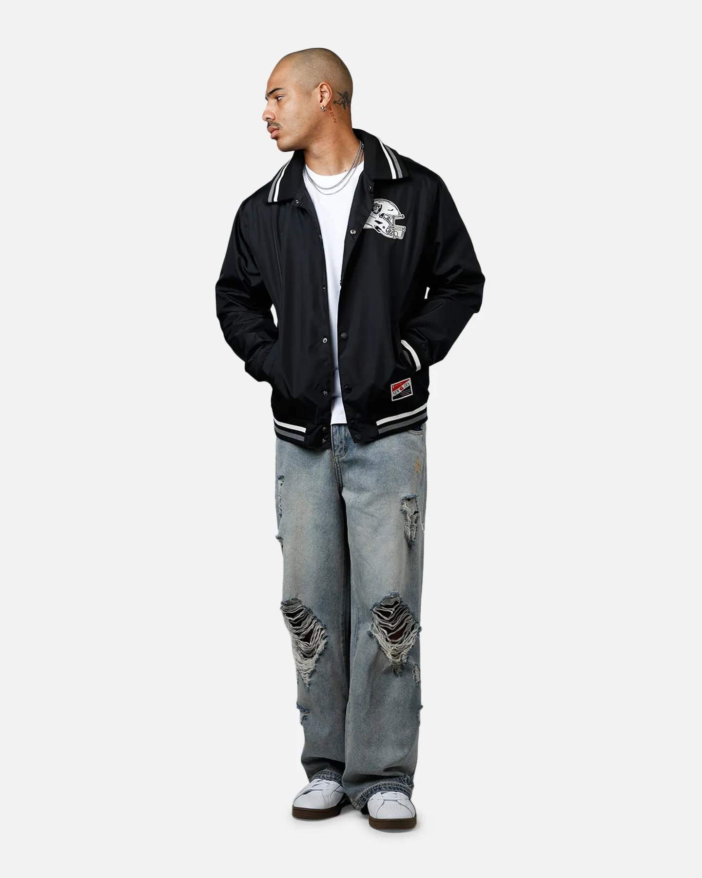 New Era Las Vegas Raiders Throwback Jacket Black sold by Culture Kings product image thumbnail 3